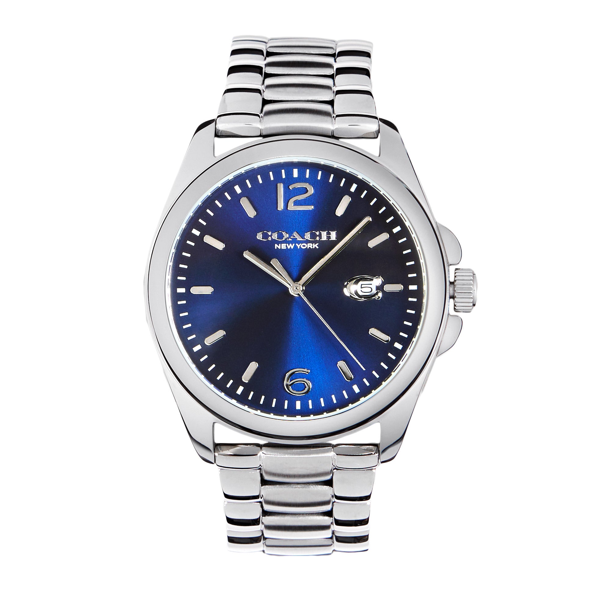 COACH GREYSON BLUE SUNRAY DIAL MEN'S QUARTZ WATCH - Image 1