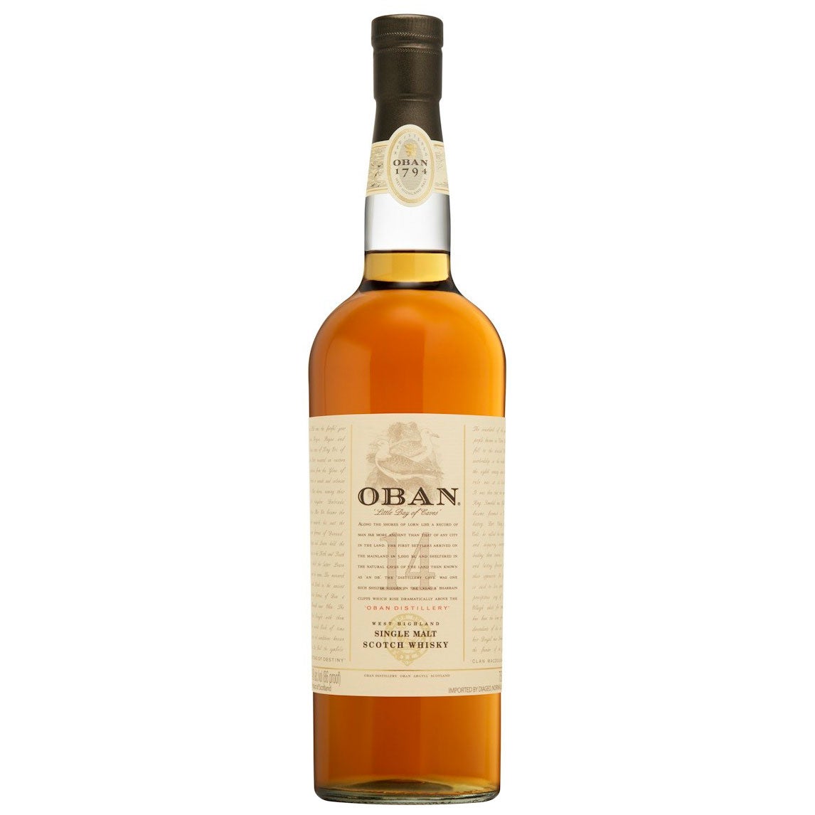 OBAN SINGLE MALT SCOTCH SCOTLAND 750ML