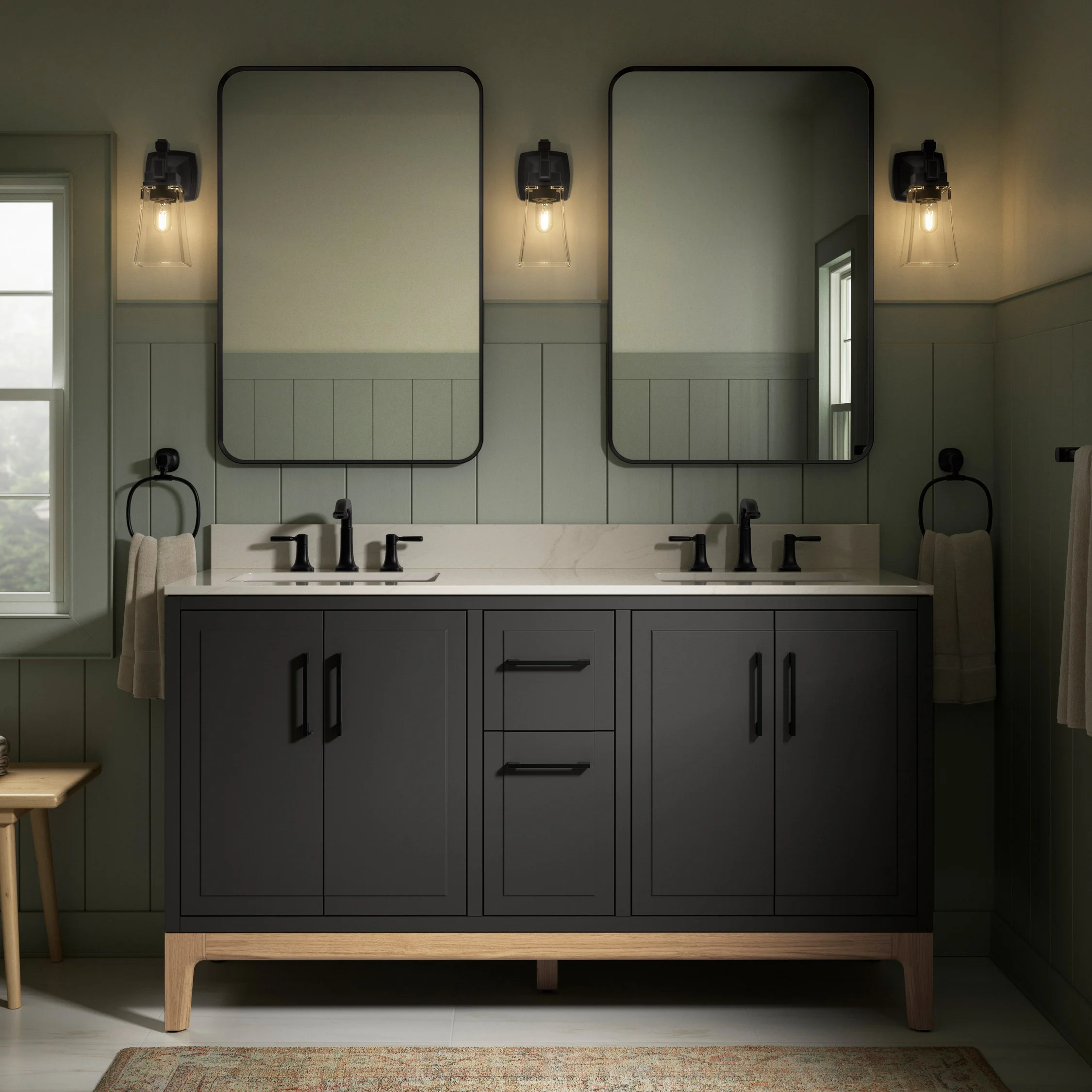 KOHLER TIO 60¨ VANITY GREY