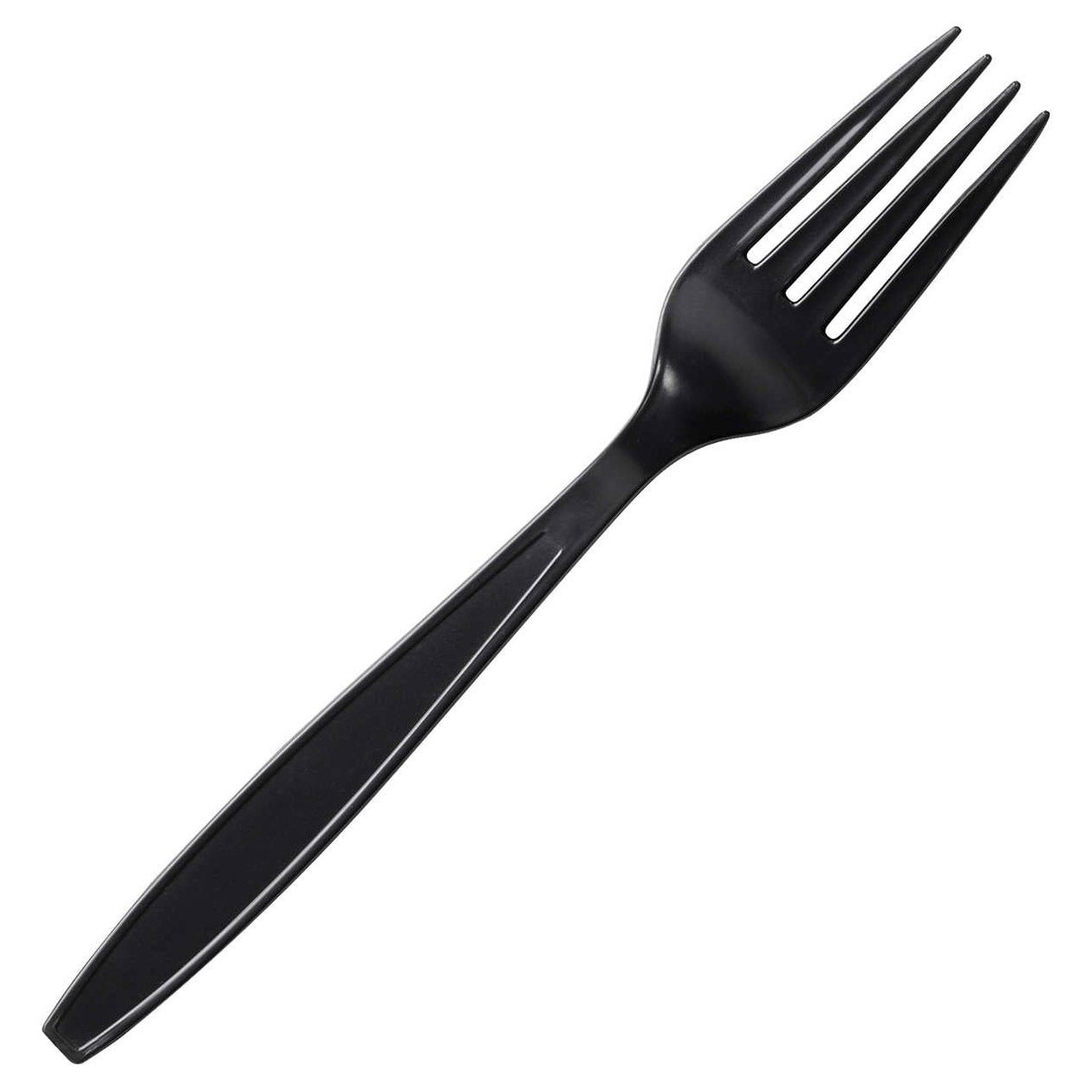 ROCKY PACKAGING BLACK HEAVY WT FORK 7"/1000 CT #5488