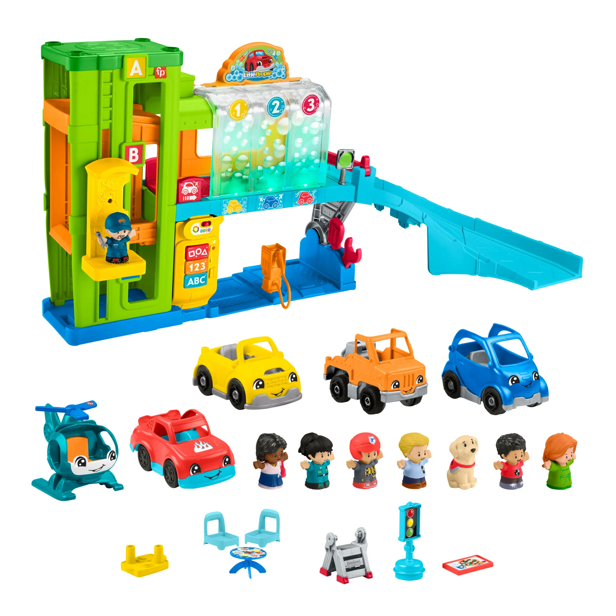 LITTLE PEOPLE SMART STAGE GARAGE BUNDLE - Image 1