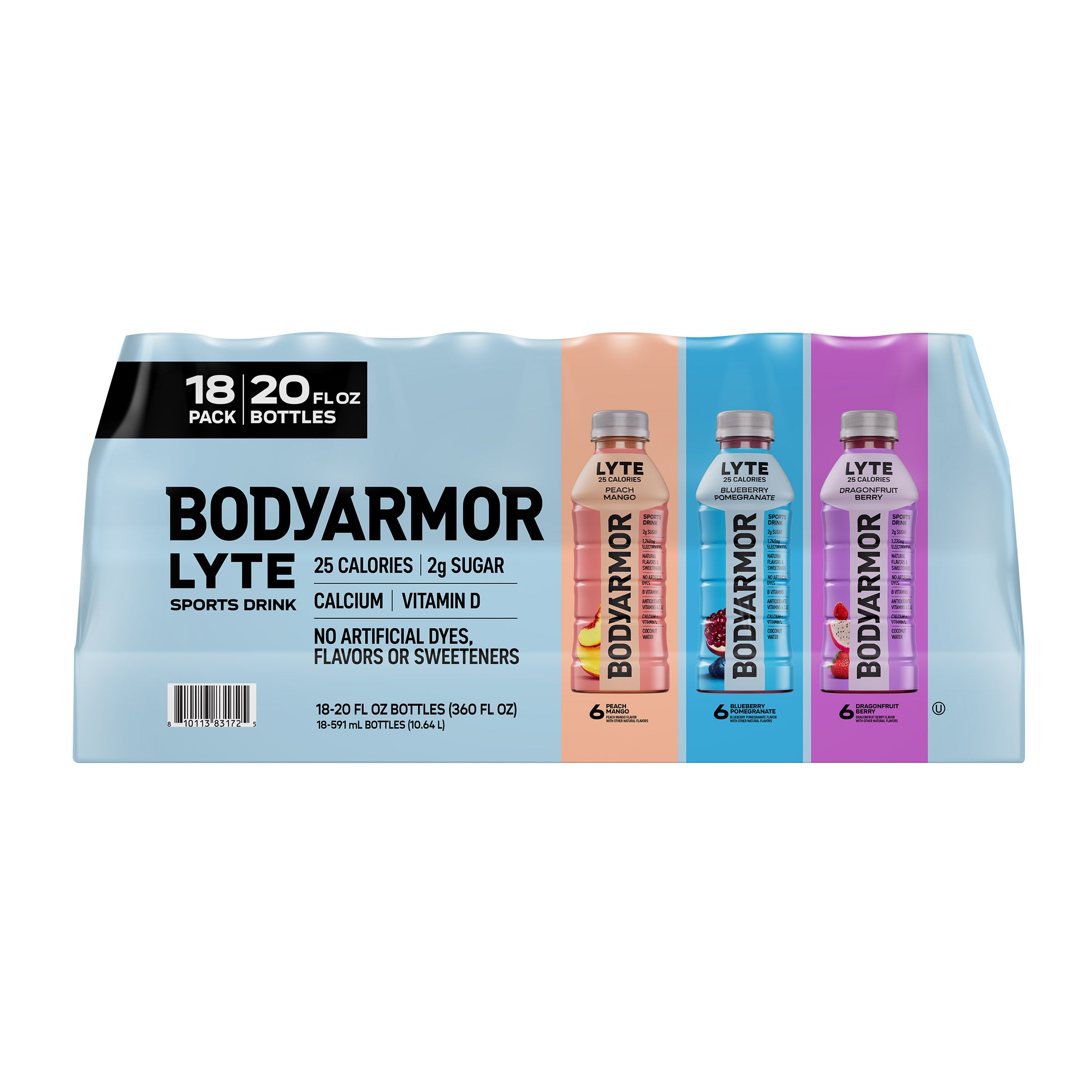 BODY ARMOR LYTE VARIETY PACK 18/20 OUNCE BOTTLES - Image 1
