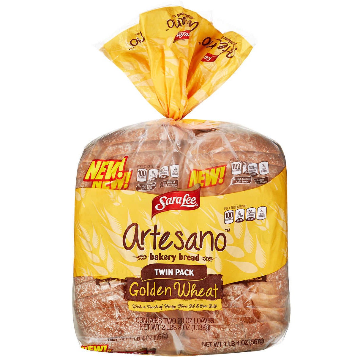 SARA LEE ARTESANO WHEAT BREAD 2/20 OZ