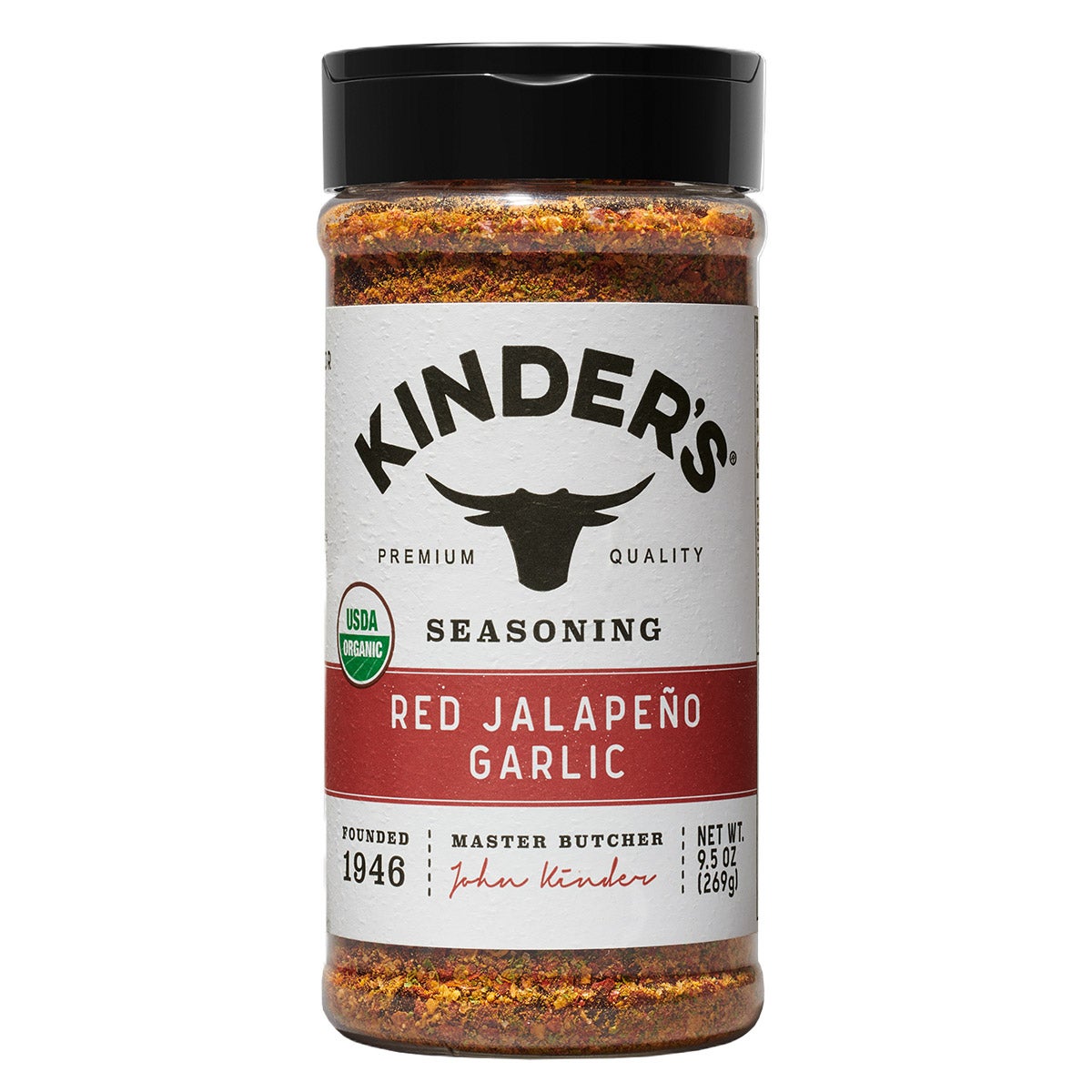 ORGANIC KINDER'S RED JALAPENO GARLIC SEASONING 9.5 OUNCES