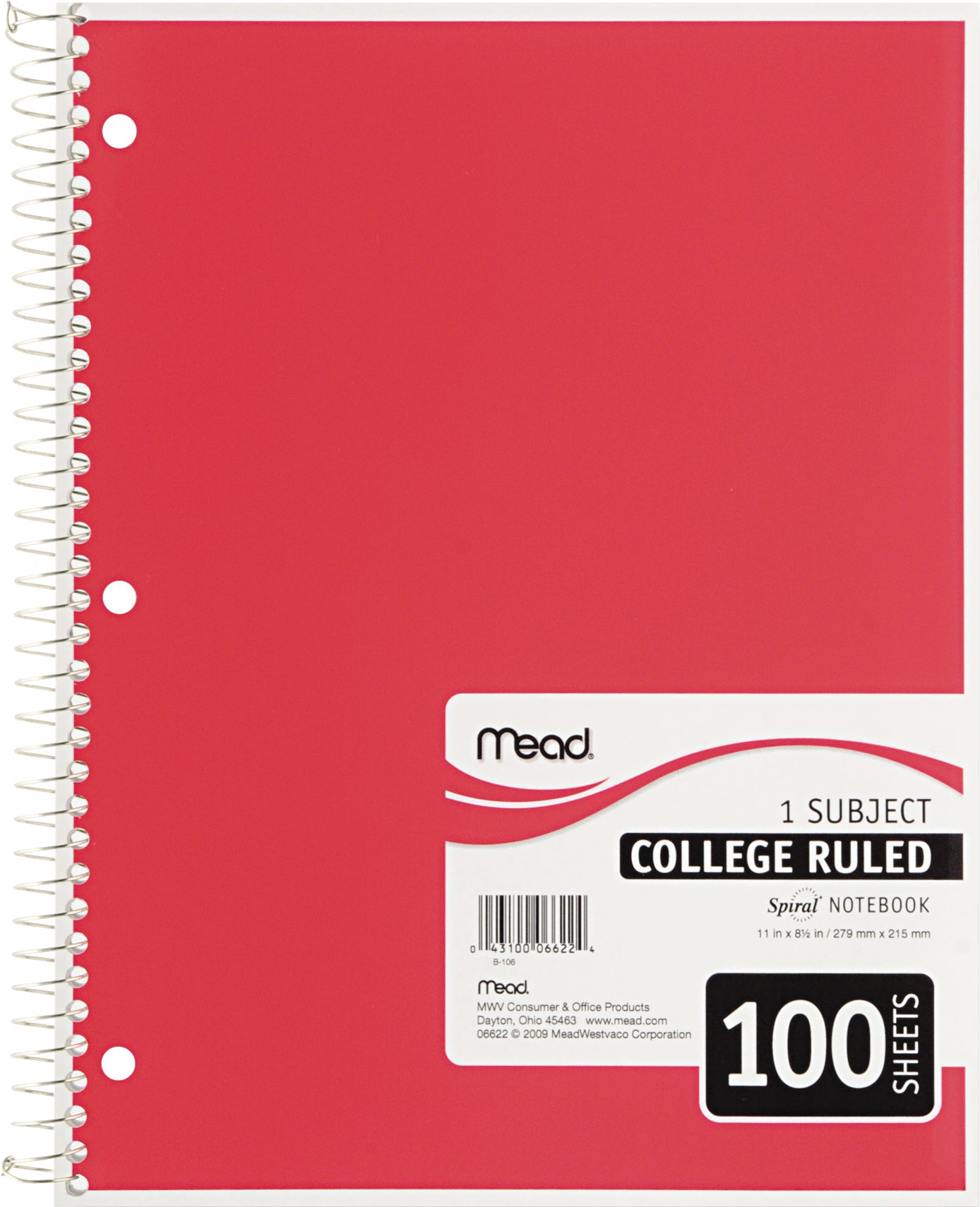 NOTEBOOK,11X8.5,100CT - Image 1