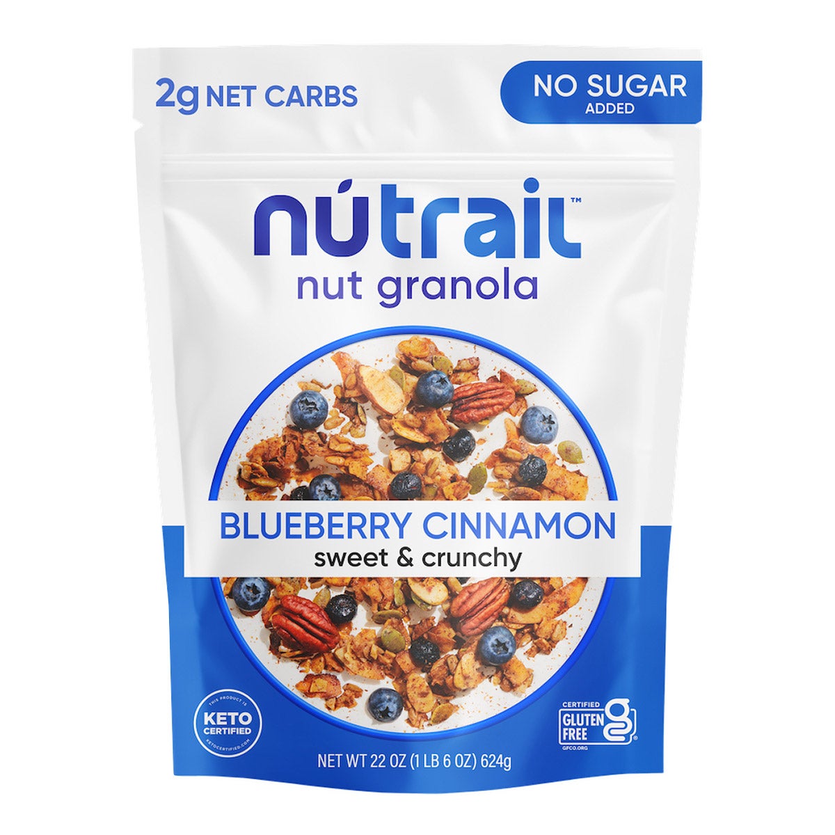 NU TRAIL BLUEBERRY CINNAMON GRANOLA 22 OZ - Image 1