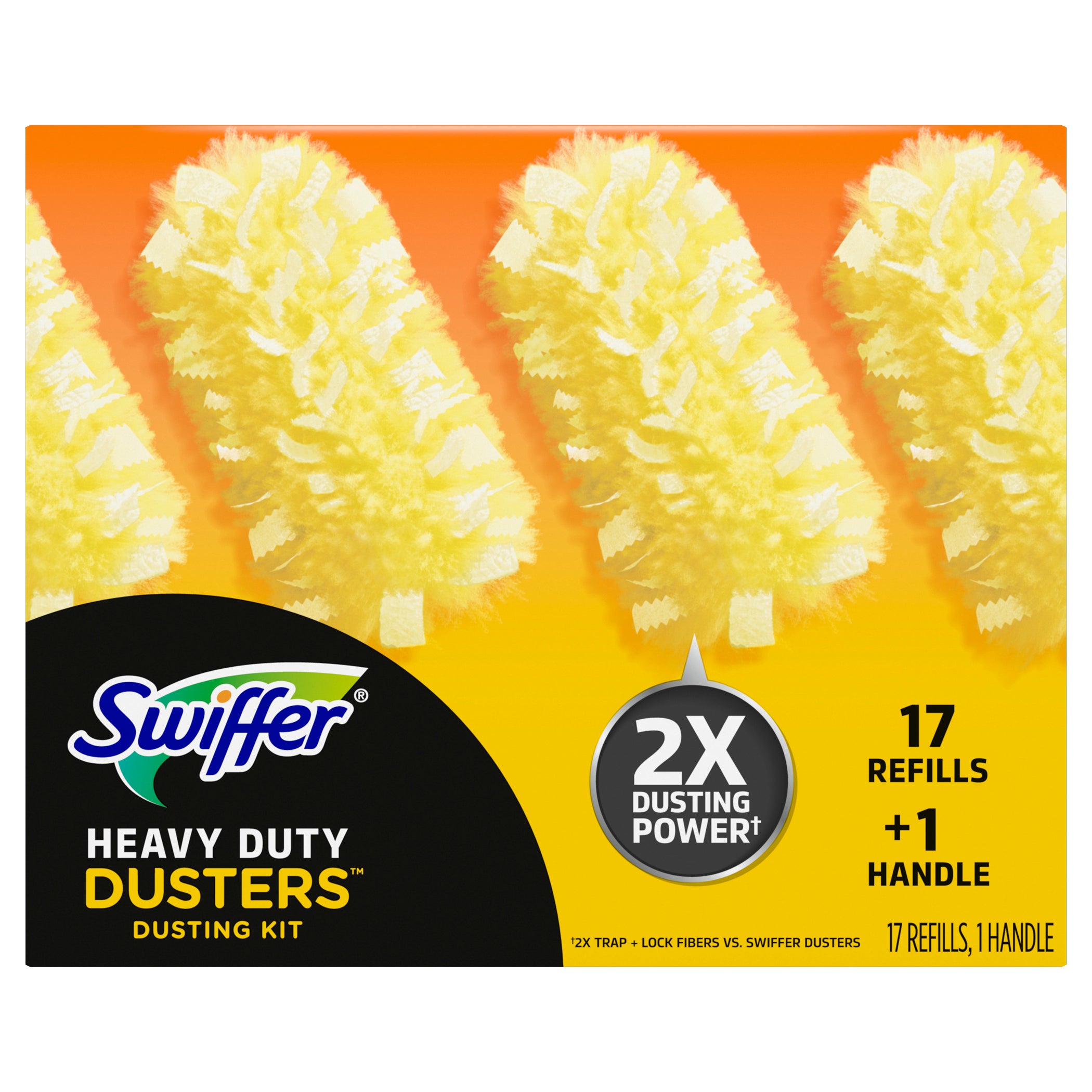 SWIFFER HEAVY DUTY DUSTING KIT 1 HANDLE + 17CT REFILL - Image 1