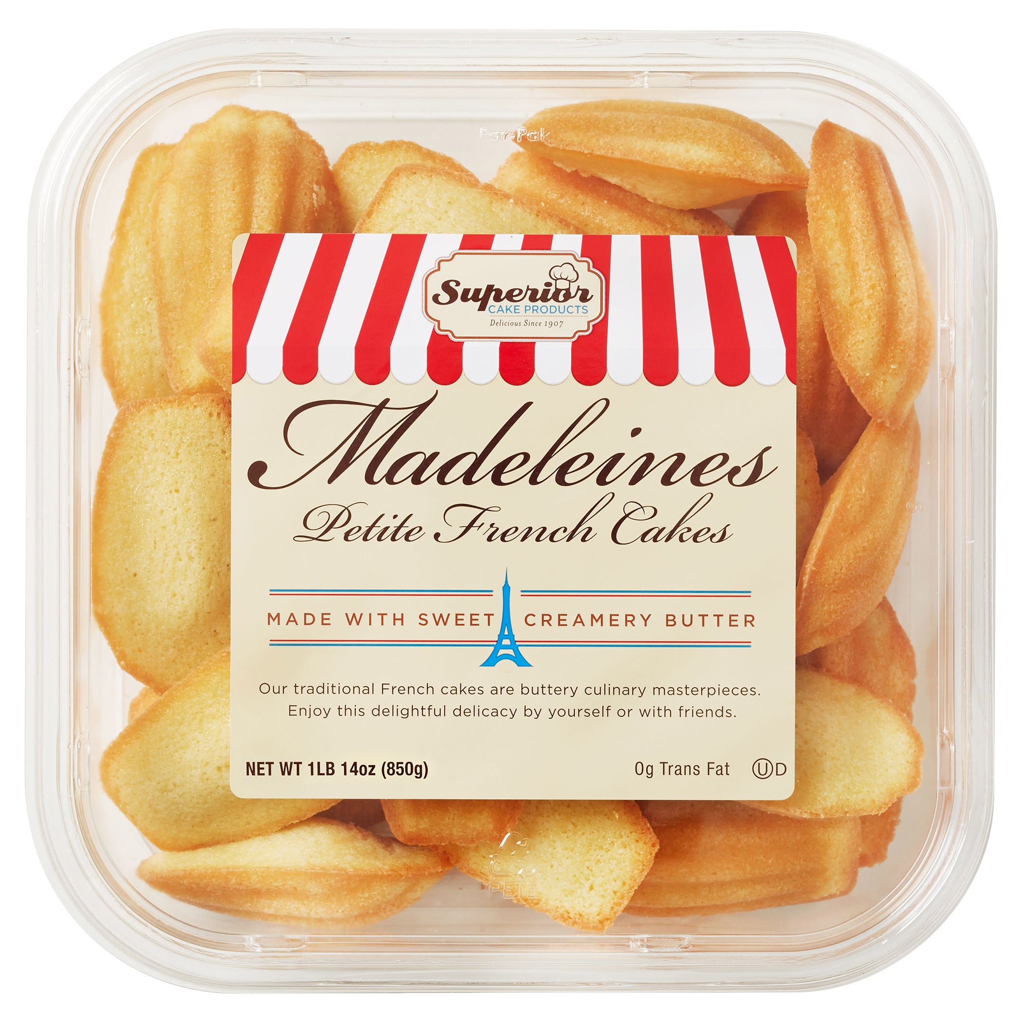 SUPERIOR MADELEINES FRENCH PETITE CAKES 30 OZ (1.87 LBS) - Image 1