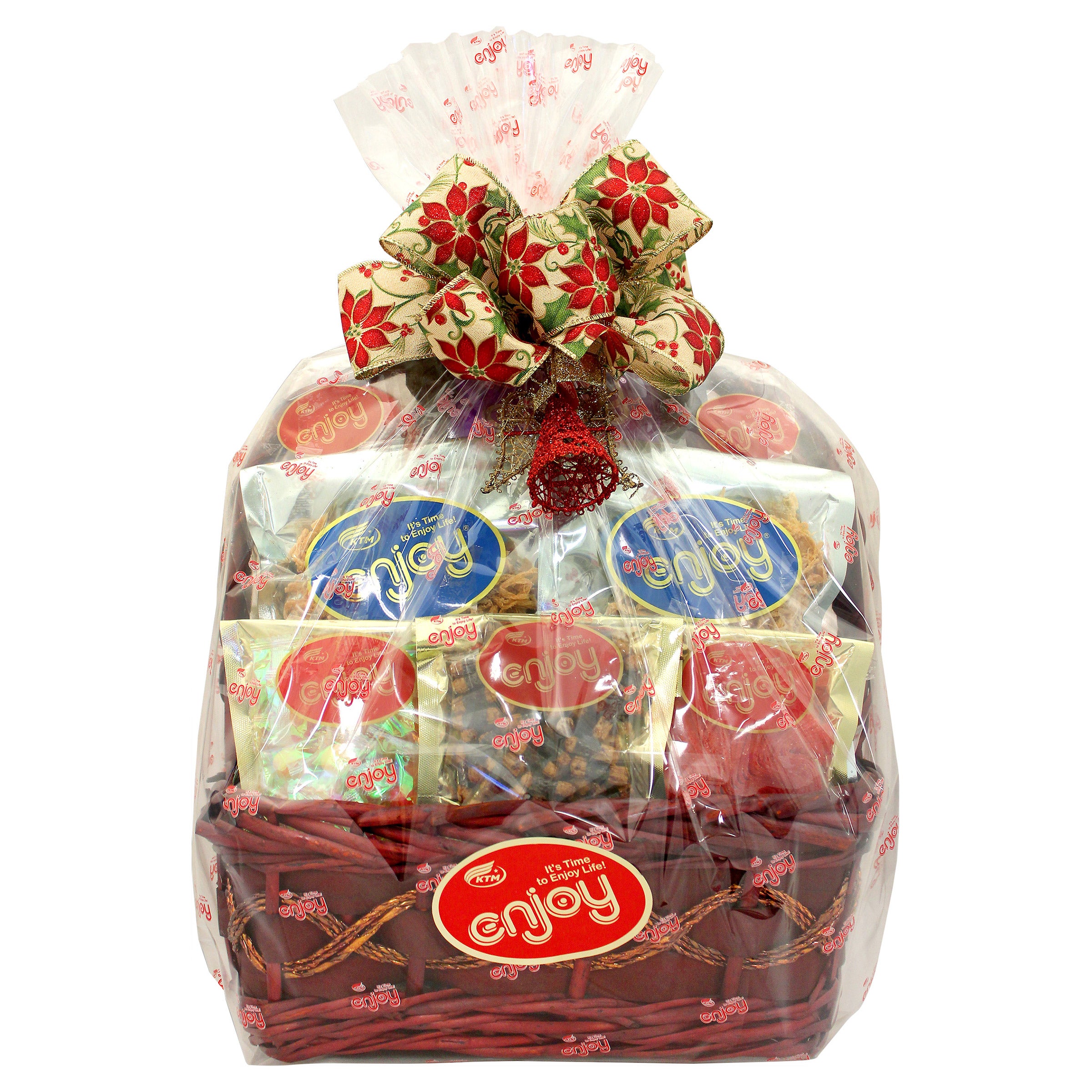 KTM/ENJOY LOCAL SNACKS LARGE GIFTBASKET NET WT 53 OZ