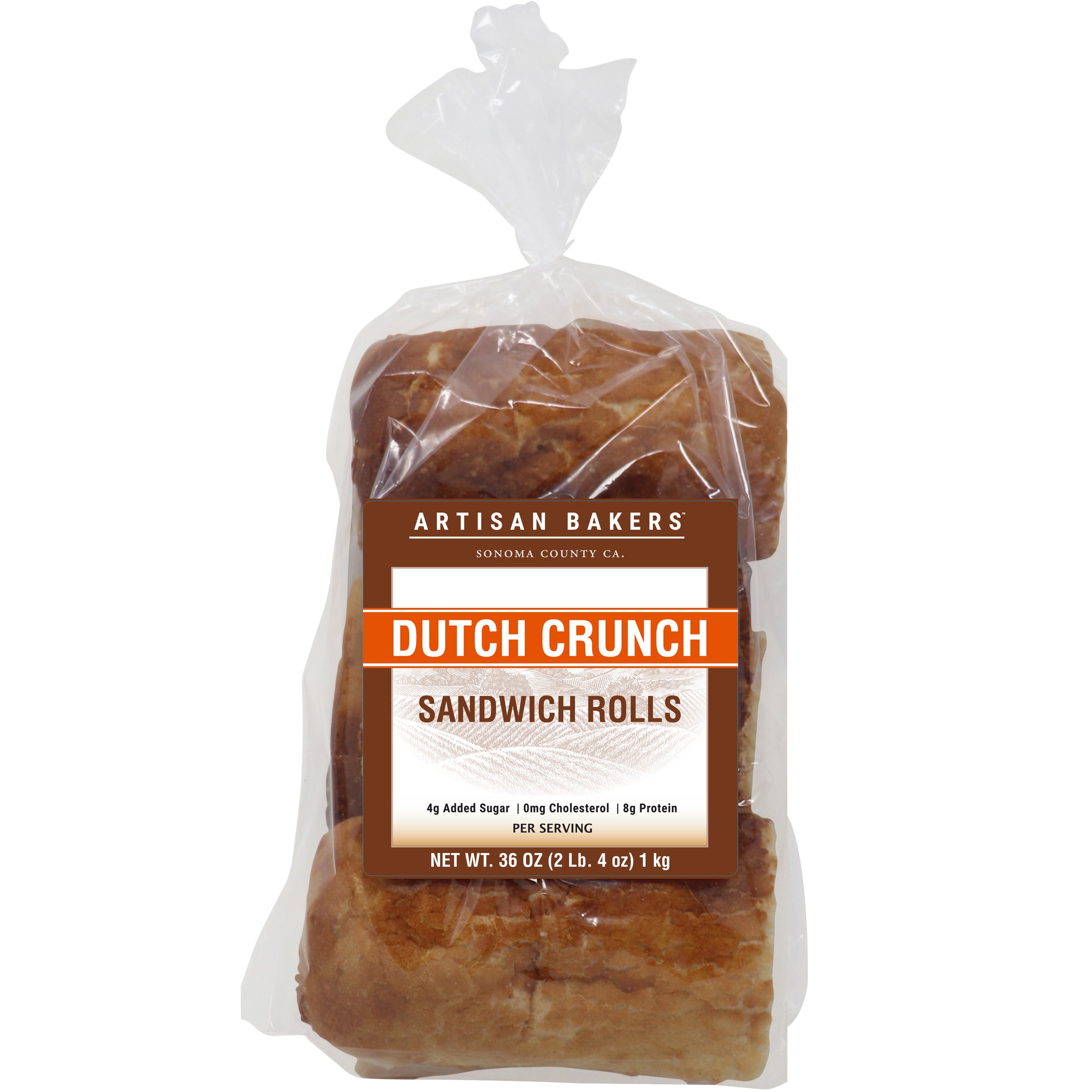 ARTISAN BAKERS DUTCH CRUNCH ROLLS 6CT / 6 OUNCES