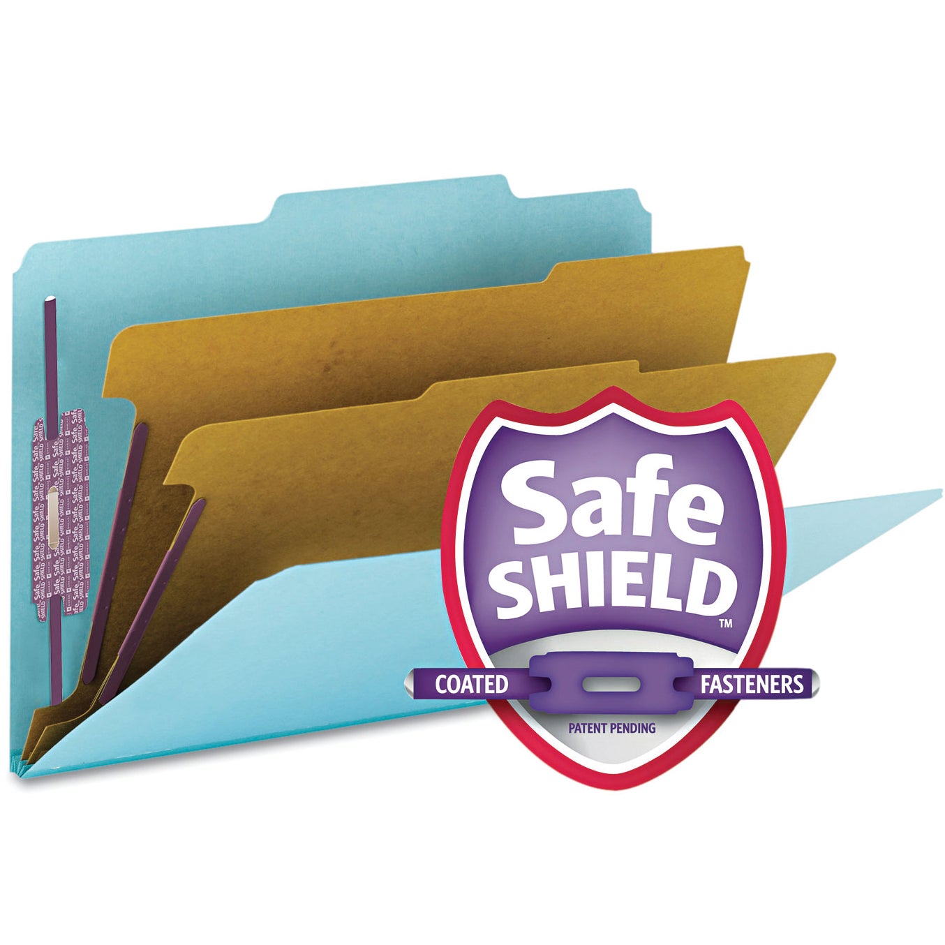 SMEAD CLASSIFICATION FOLDER LEGAL BLUE 10 CT - Image 1