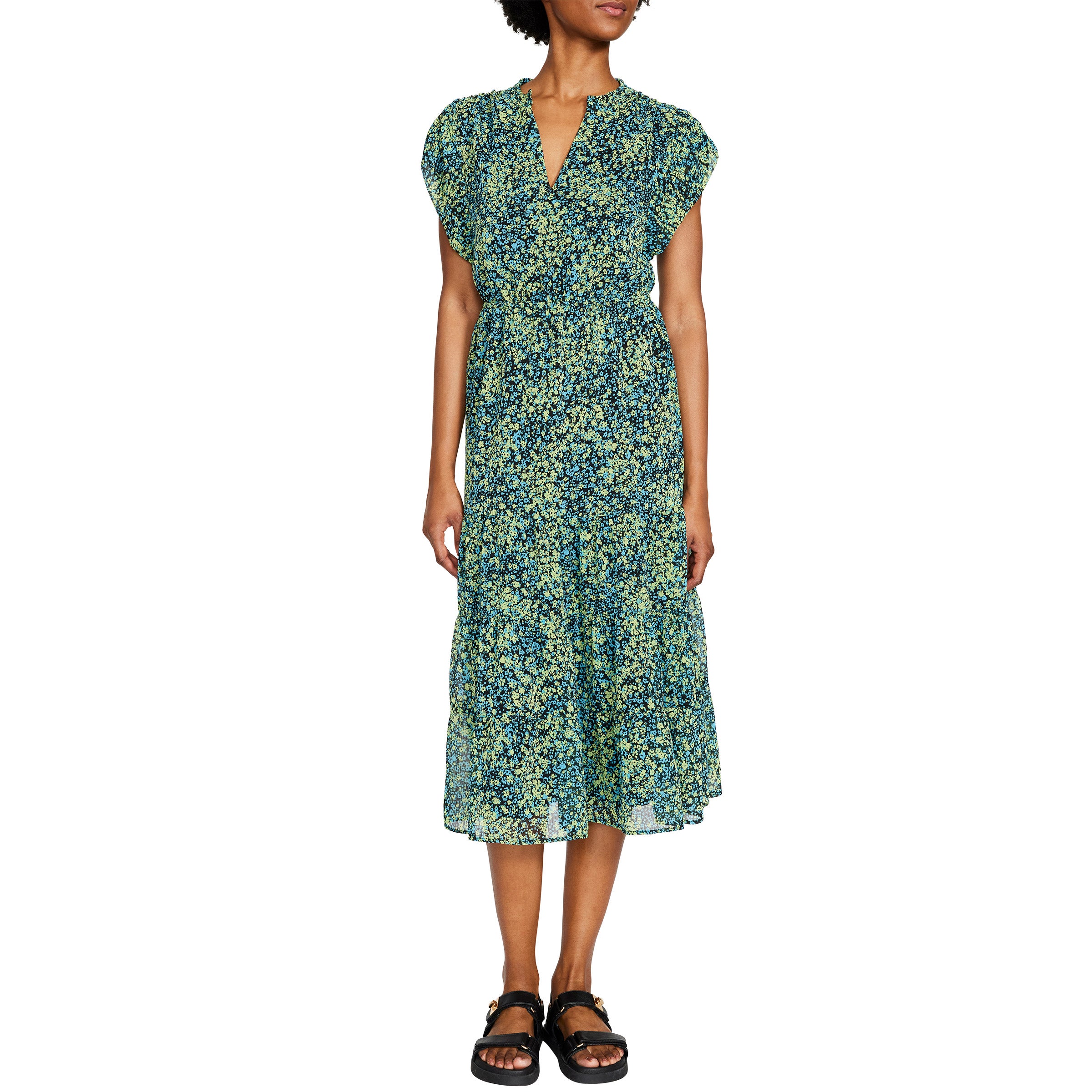 STEVE MADDEN LADIES TIERED MIDI DR FY 24 - Image 1