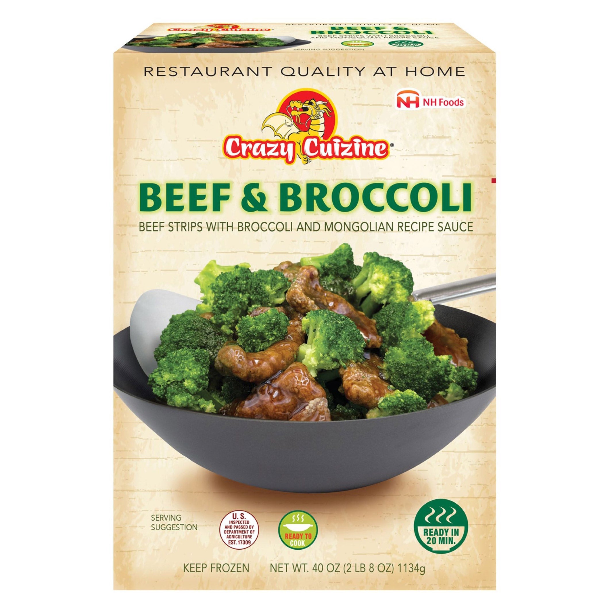 CRAZY CUIZINE BEEF & BROCCOLI 40 OZ