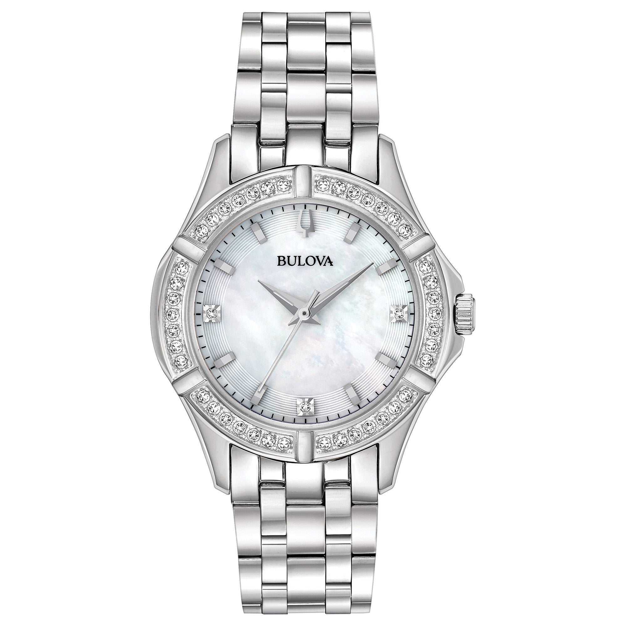 BULOVA CLASSIC MOTHER-OF-PEARL DIAL QUARTZ LADIES WATCH - Image 1