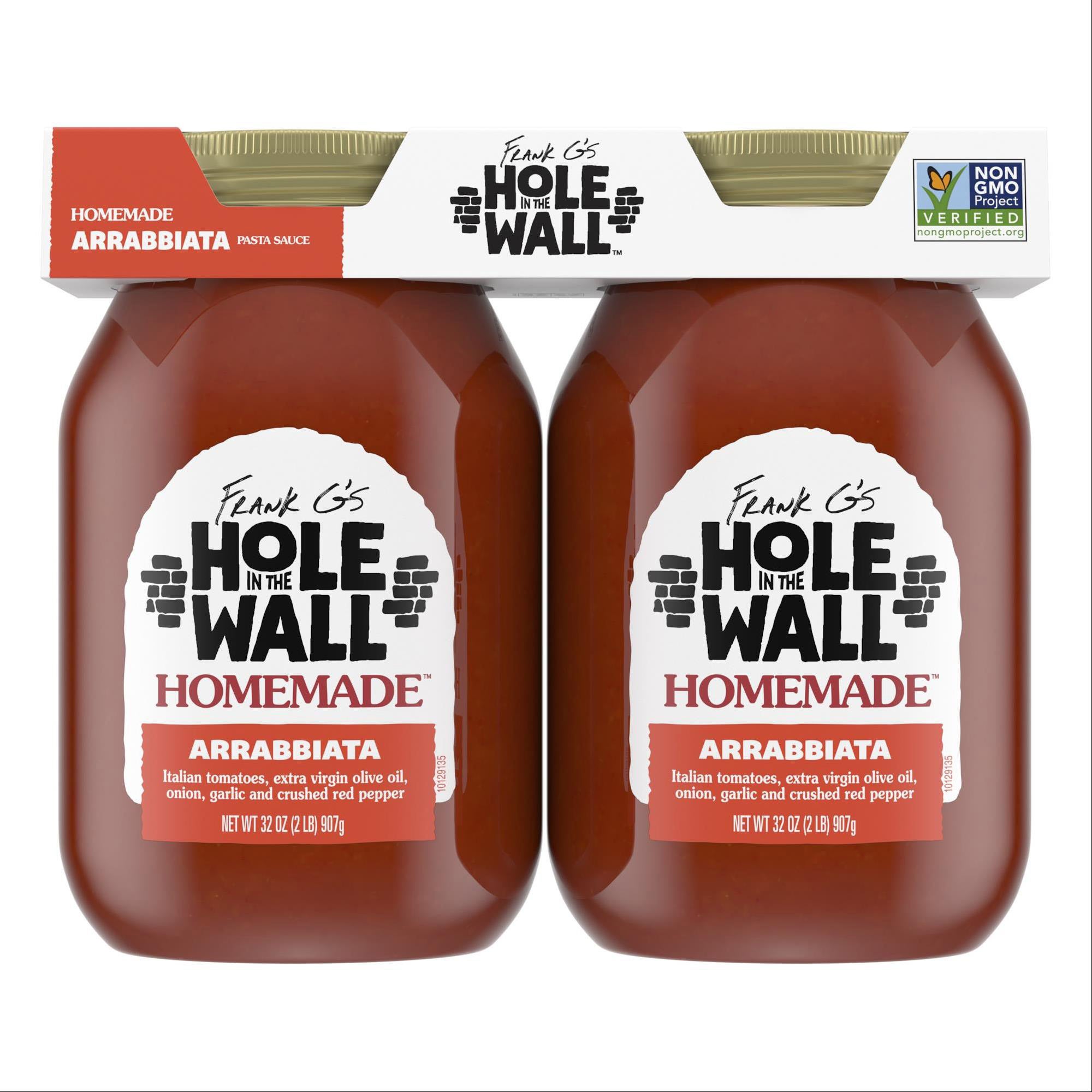 HOLE IN THE WALL ARRABBIATA SAUCE 2/32 OUNCE JARS - Image 1