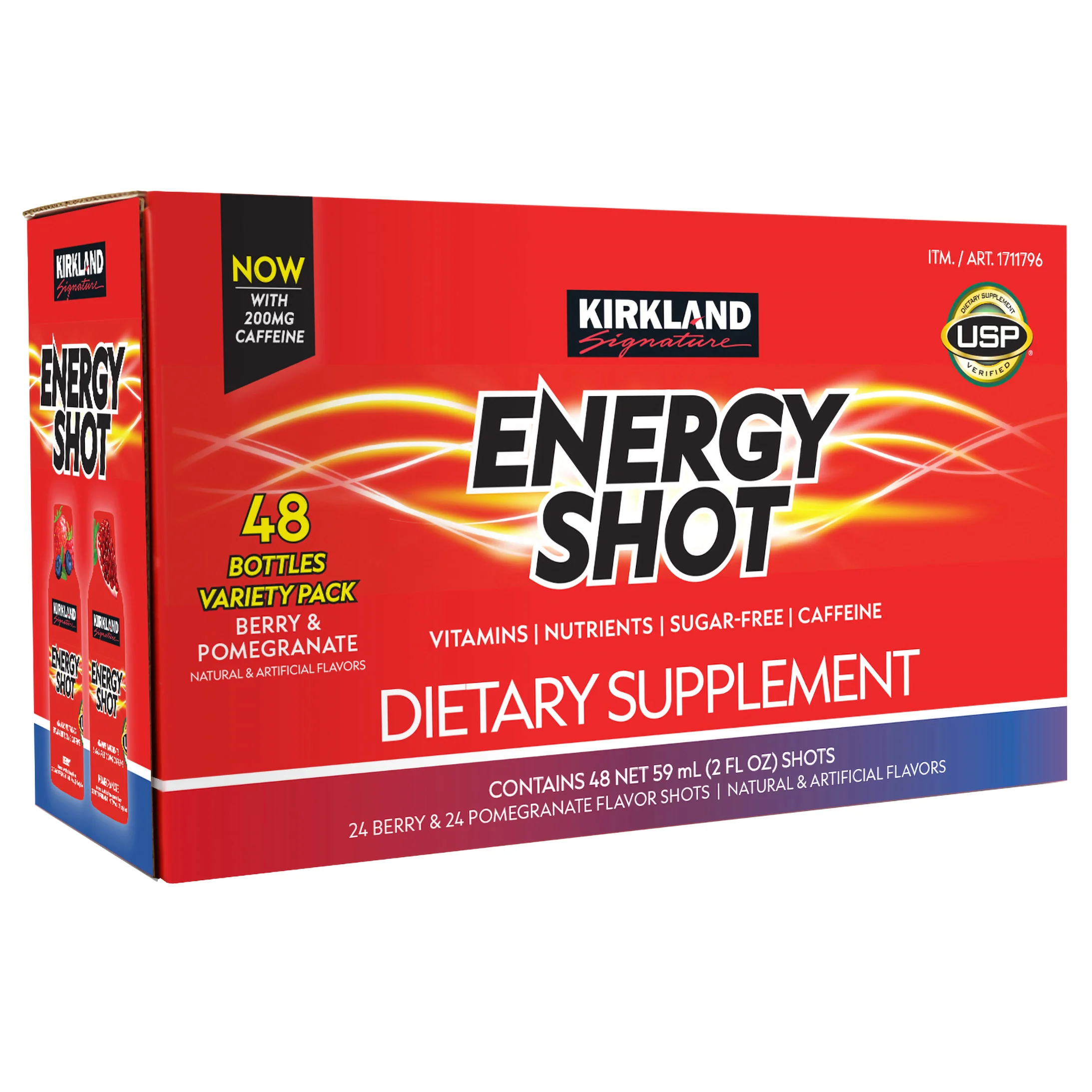 KIRKLAND SIGNATURE ENERGY SHOT 48 COUNT X 2 OUNCE - Image 1