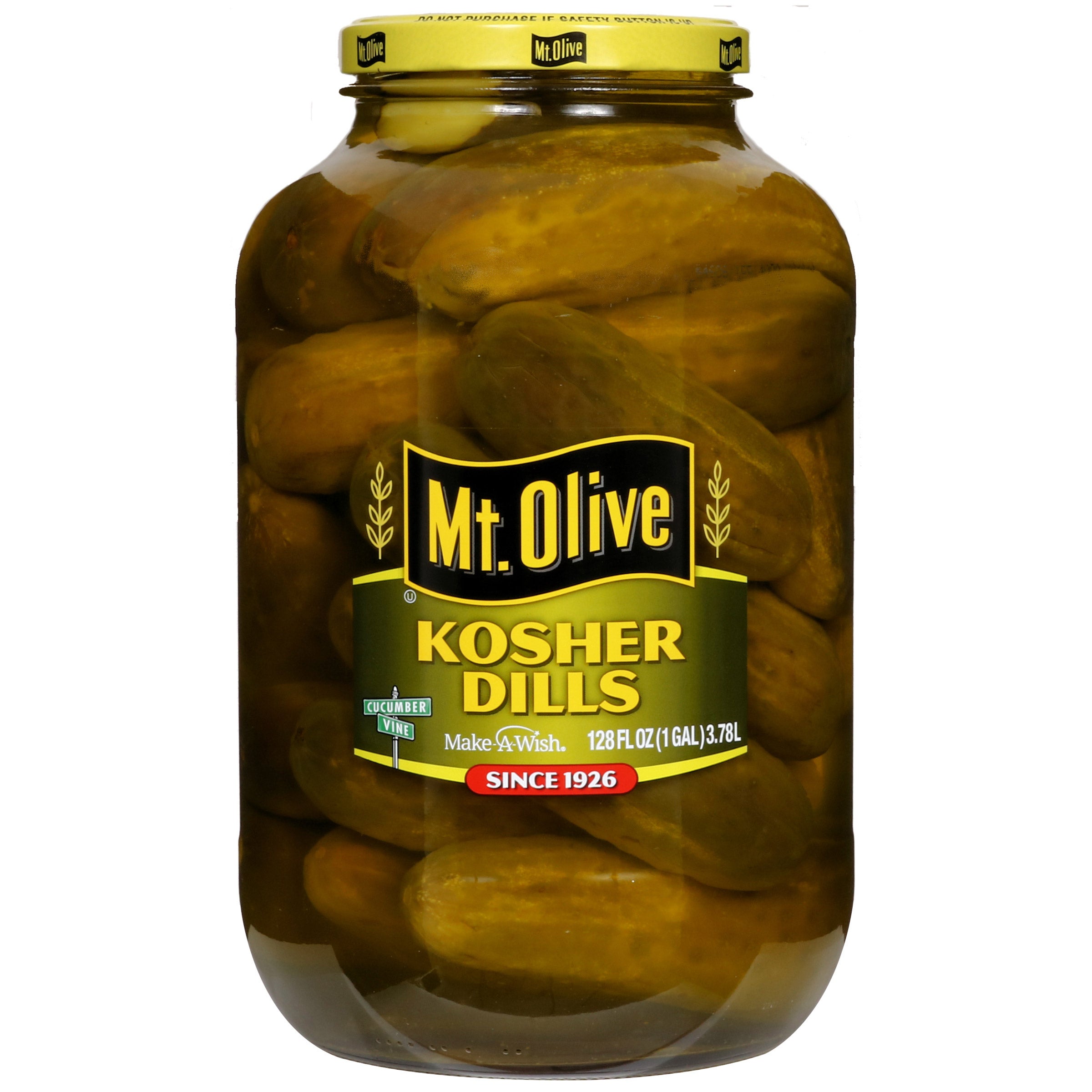 MT. OLIVE WHOLE KOSHER DILLS 1 GAL