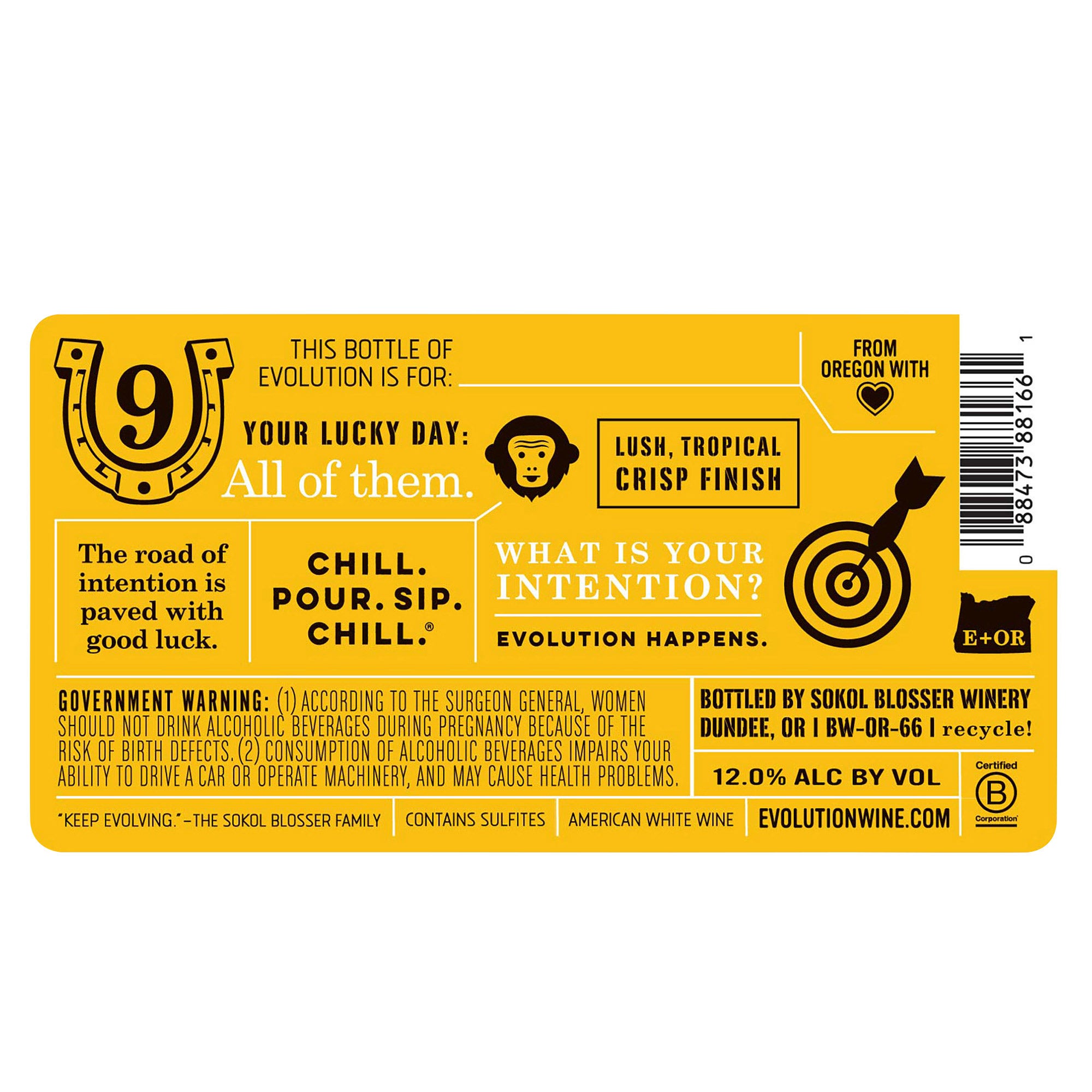 SOKOL BLOSSER (DI) EVOLUTION WHITE BLEND OREGON 750ML