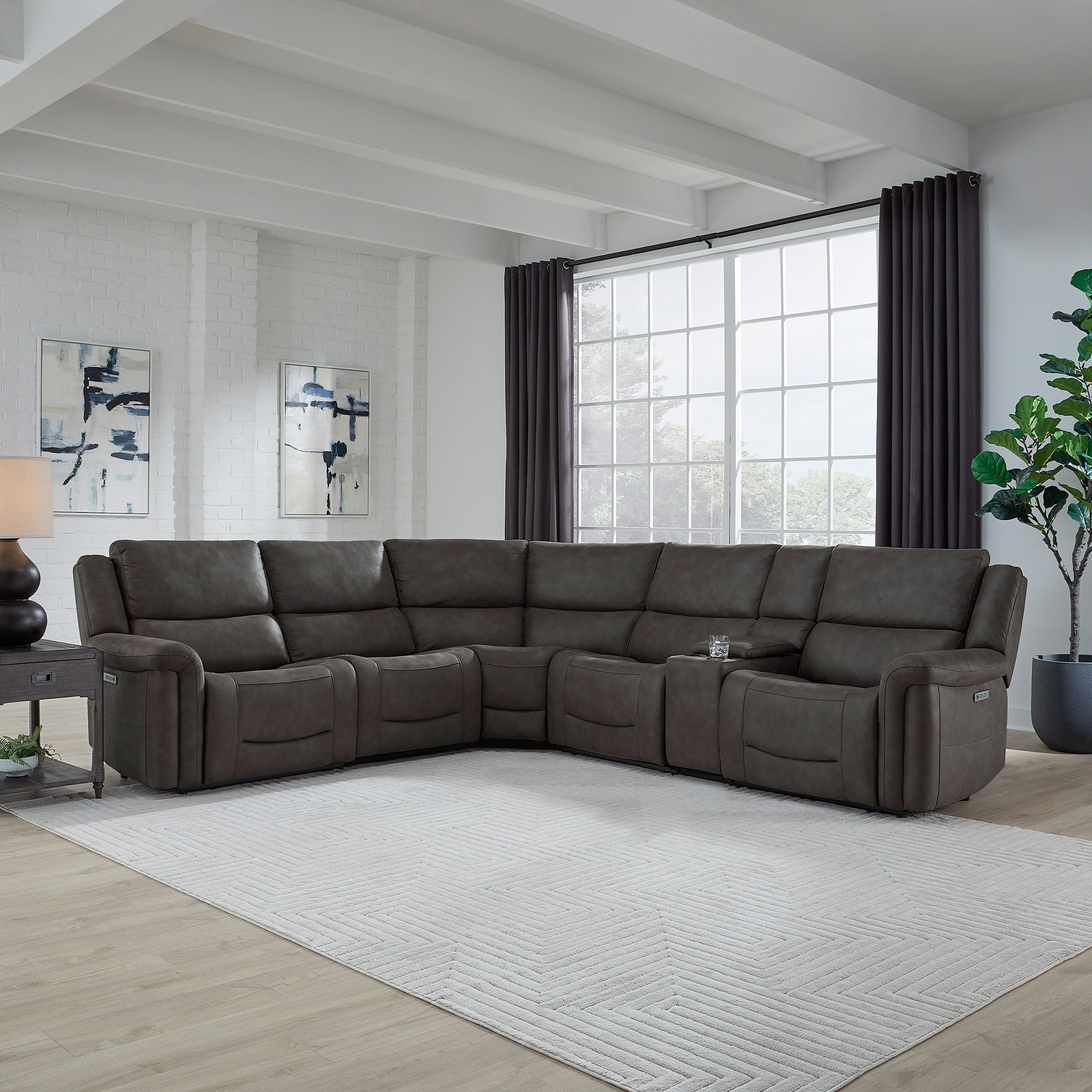 GILMAN CREEK CARLIN FABRIC POWER RECLINING SECTIONAL