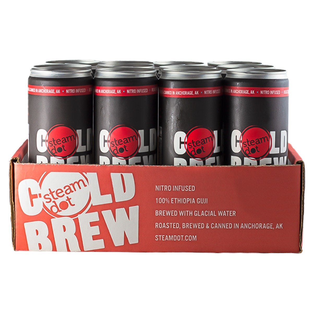 STEAMDOT COLD BREW COFFEE 12/12 OZ