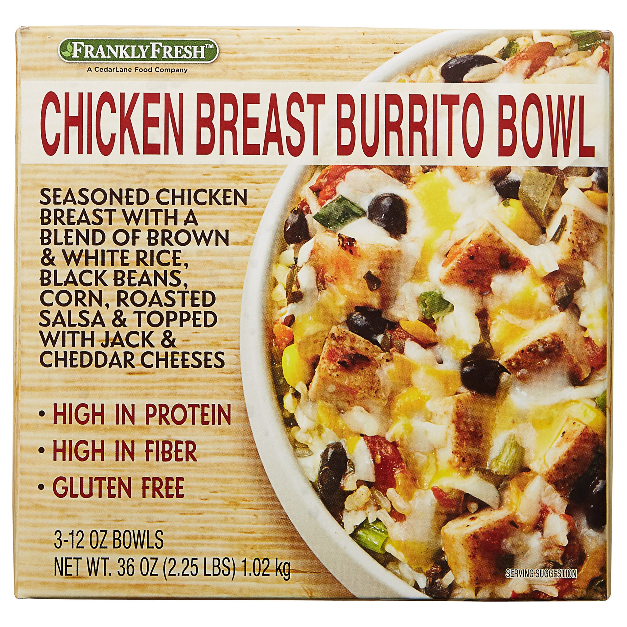 FRANKLY FRESH CHICKEN BURRITO BOWL 3 / 12 OZ