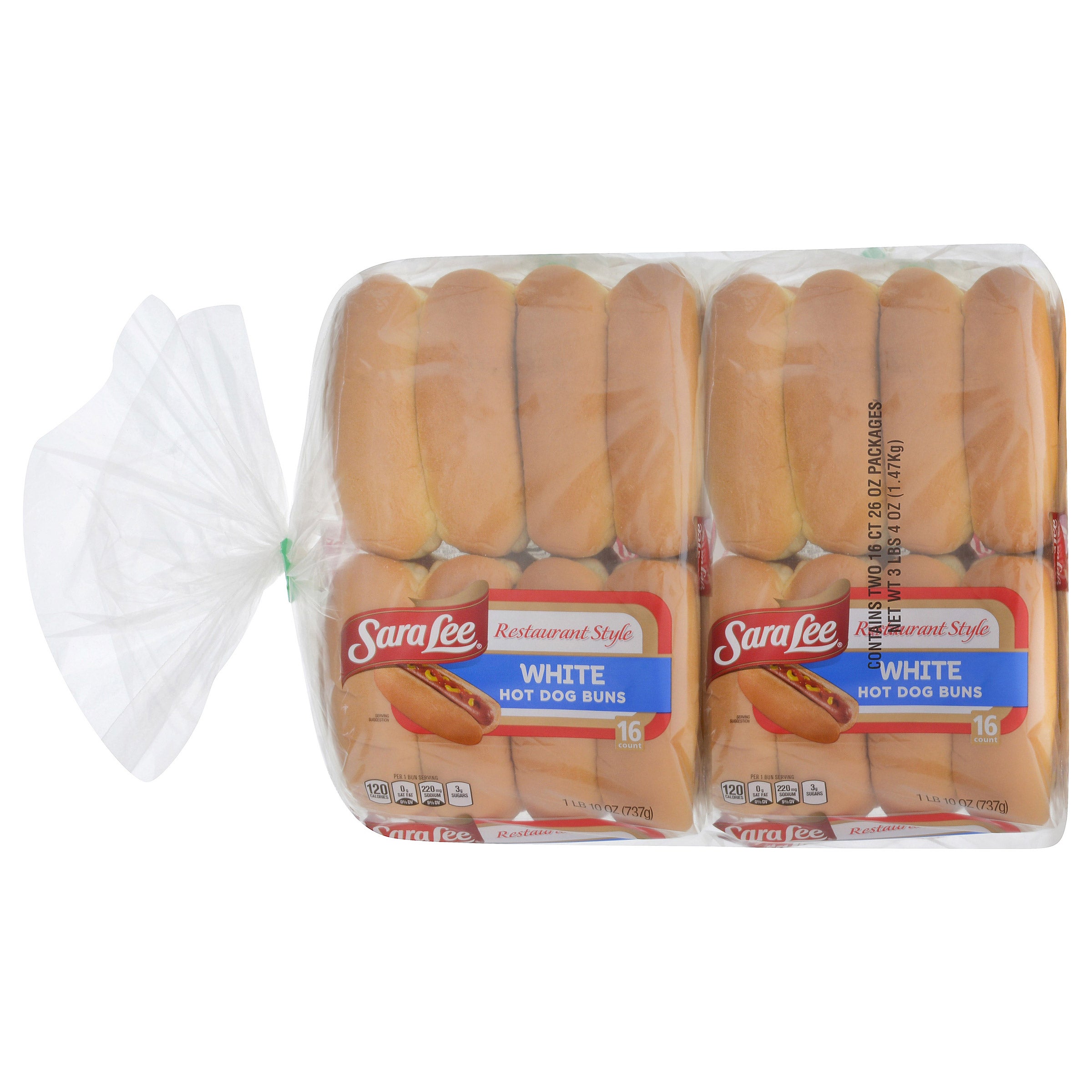 SARA LEE HOT DOG BUNS 32CT/48OZ