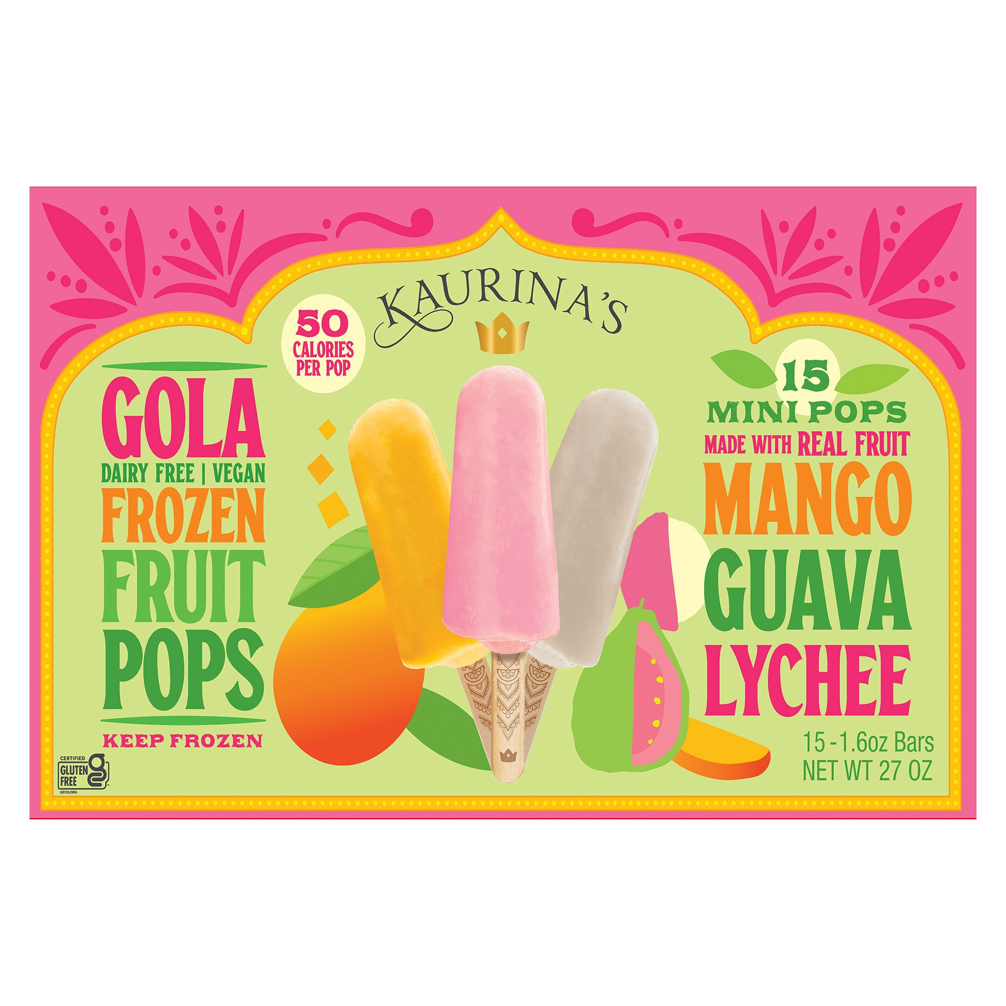 KAURINA'S GOLA FRUIT POPS 15/1.6 OZ - Image 1