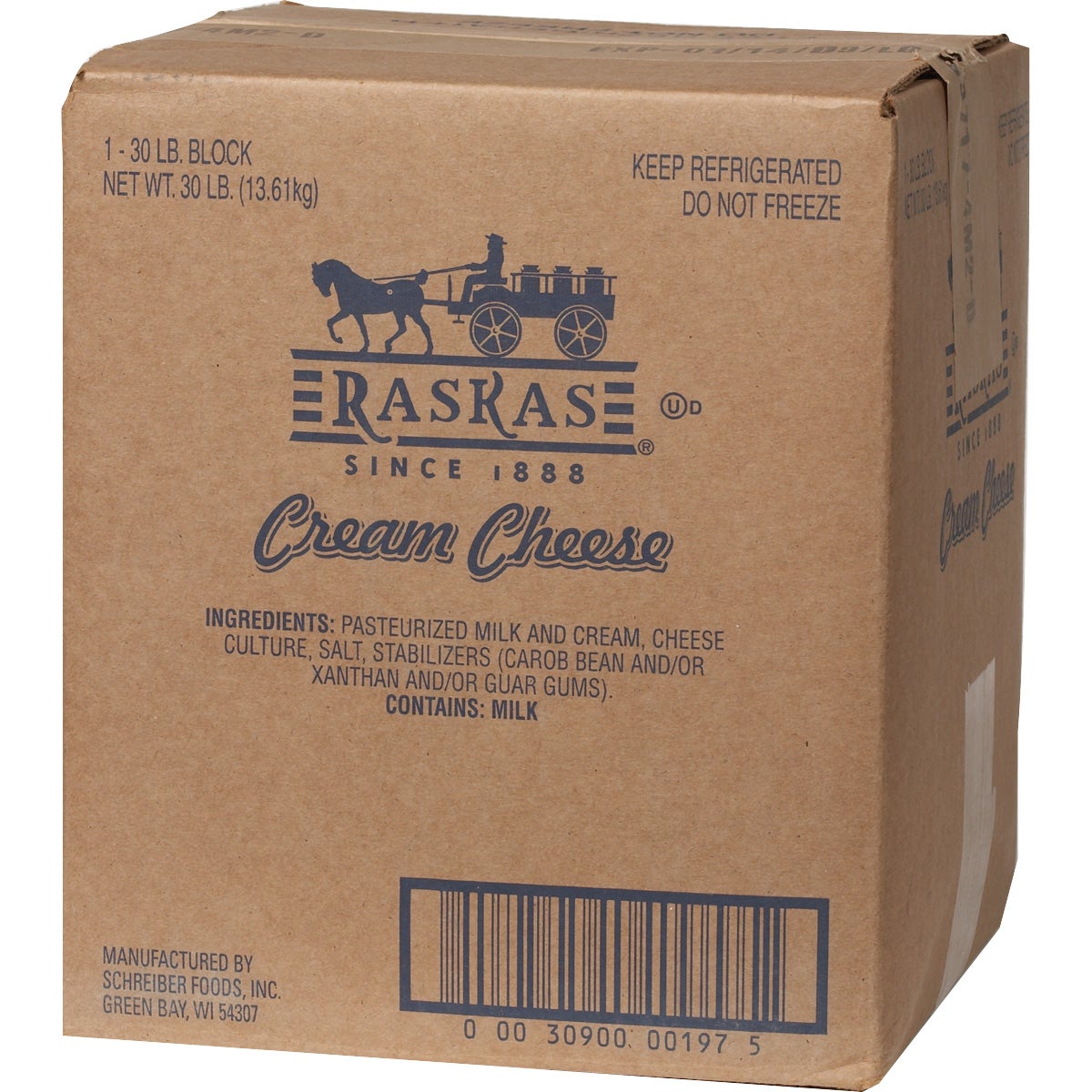 RASKAS CREAM CHEESE 30 LBS