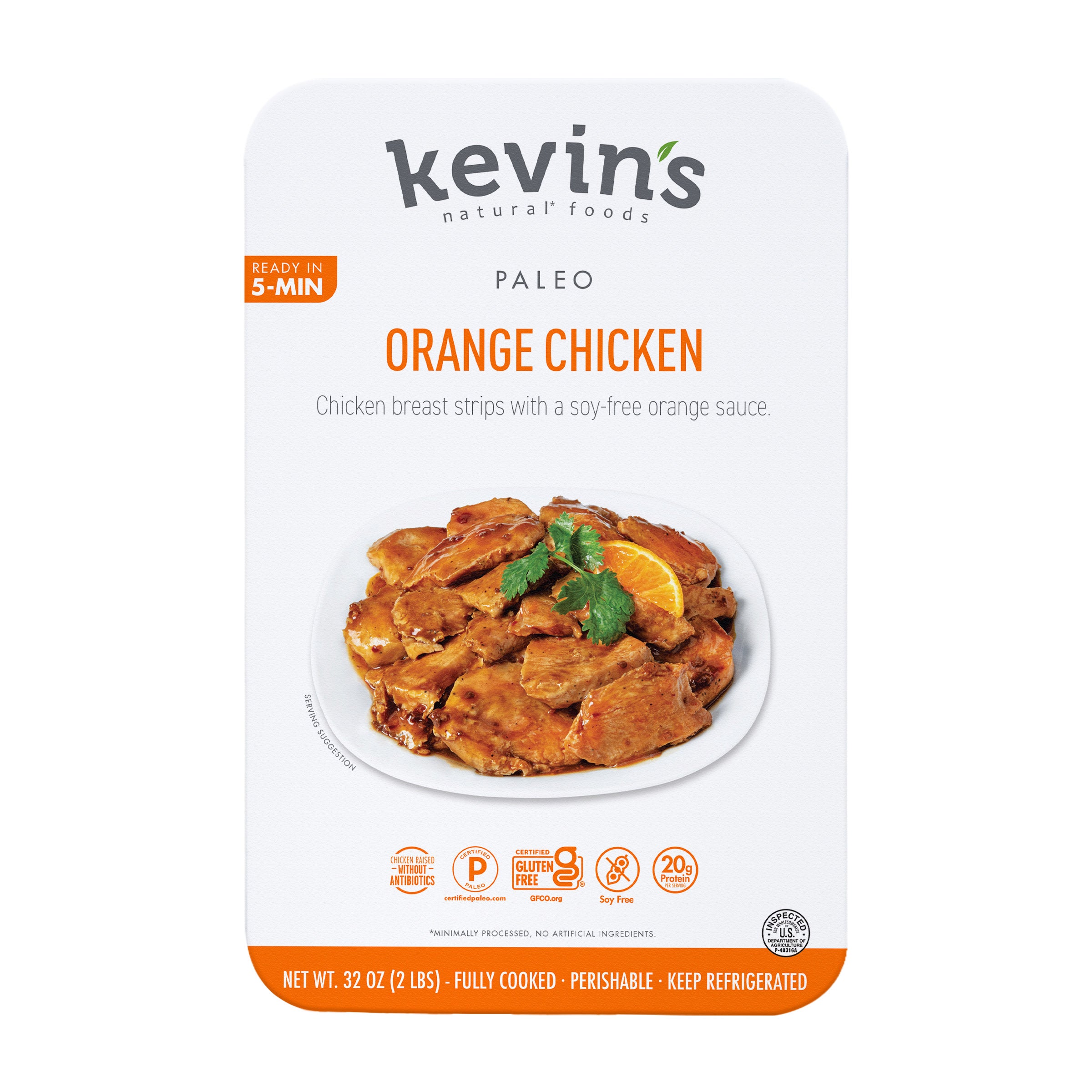 KEVIN'S ORANGE CHICKEN 32 OZ (2 LBS)