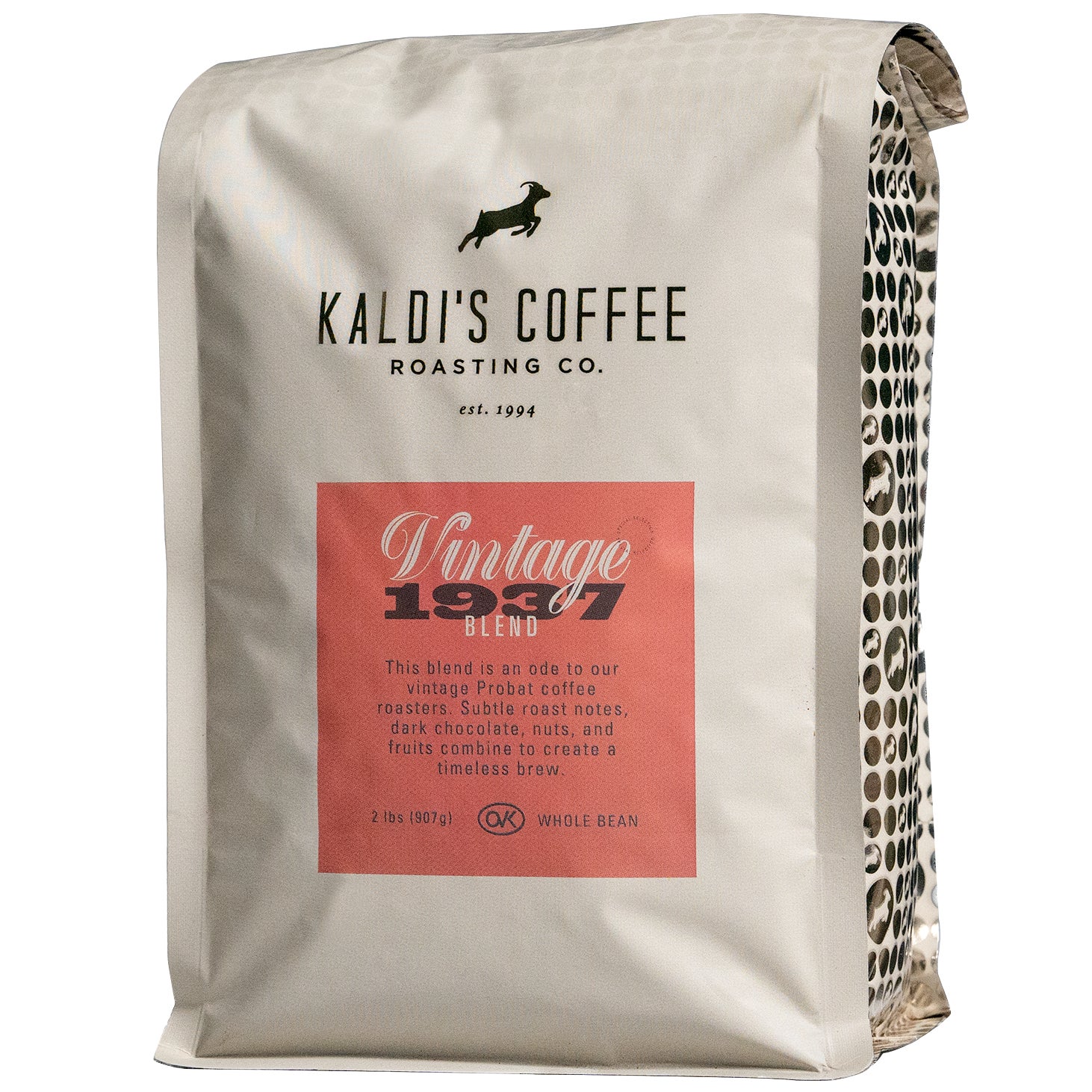 KALDI'S COFFEE VINTAGE 1937 ROAST 2 LBS - Image 1