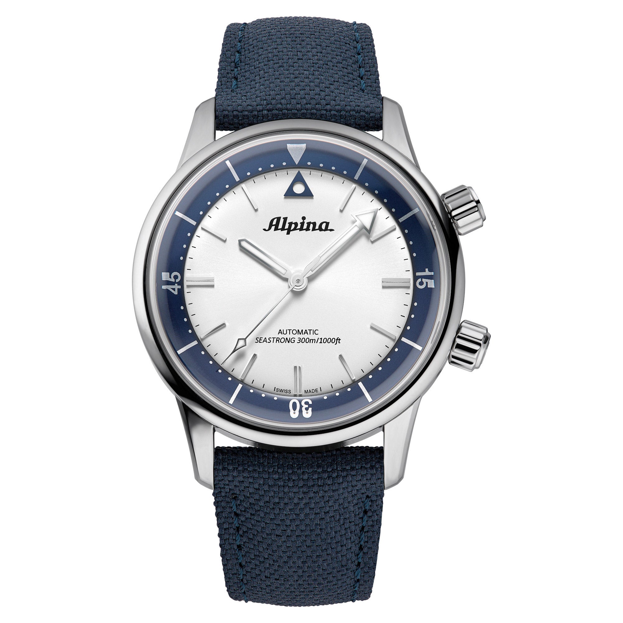 ALPINA SEASTRONG STAINLESS STEEL CASE NYLON MENS WATCH - Image 1