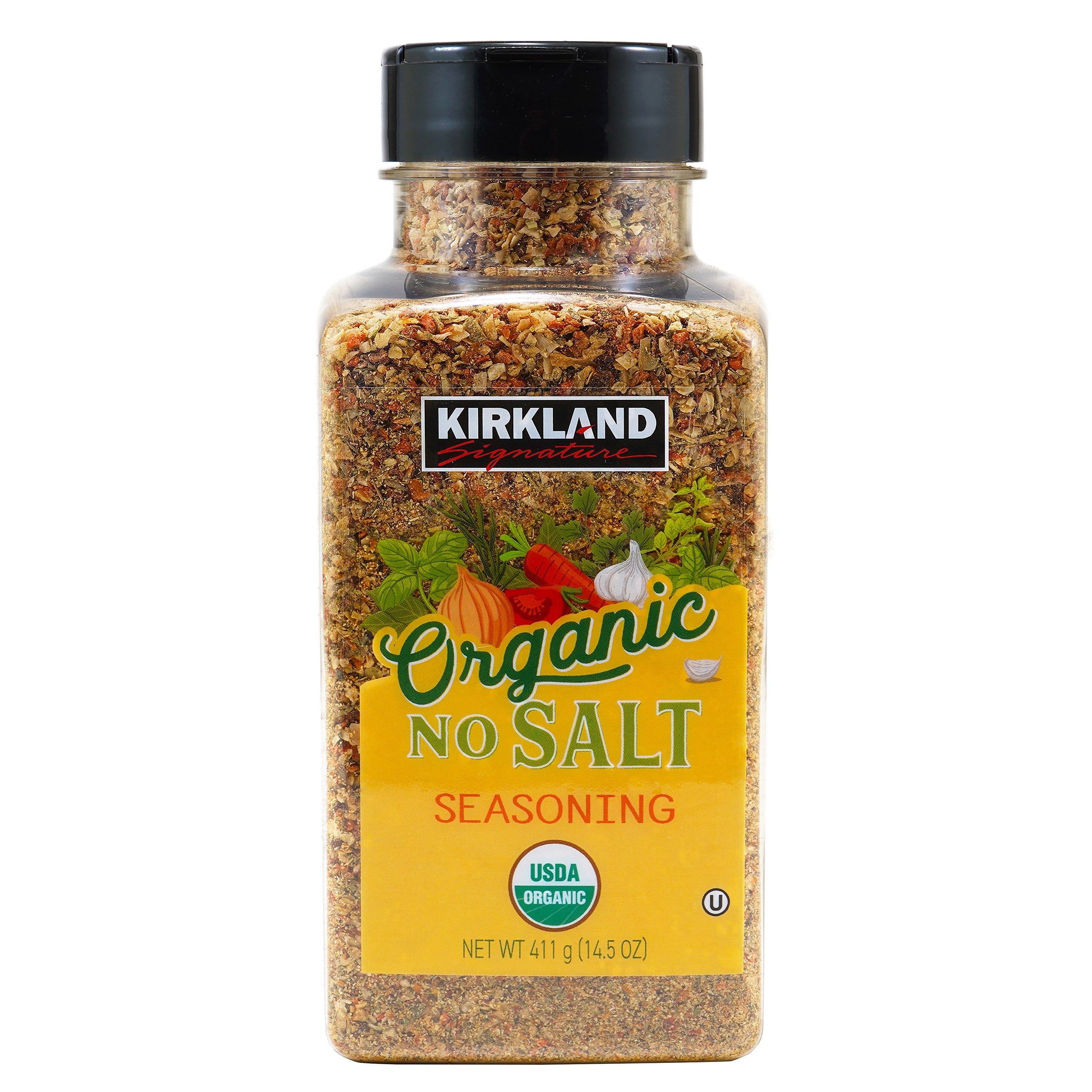 KIRKLAND SIGNATURE ORGANIC NO SALT SEASON 14.5 OUNCE CONTAINER - Image 1