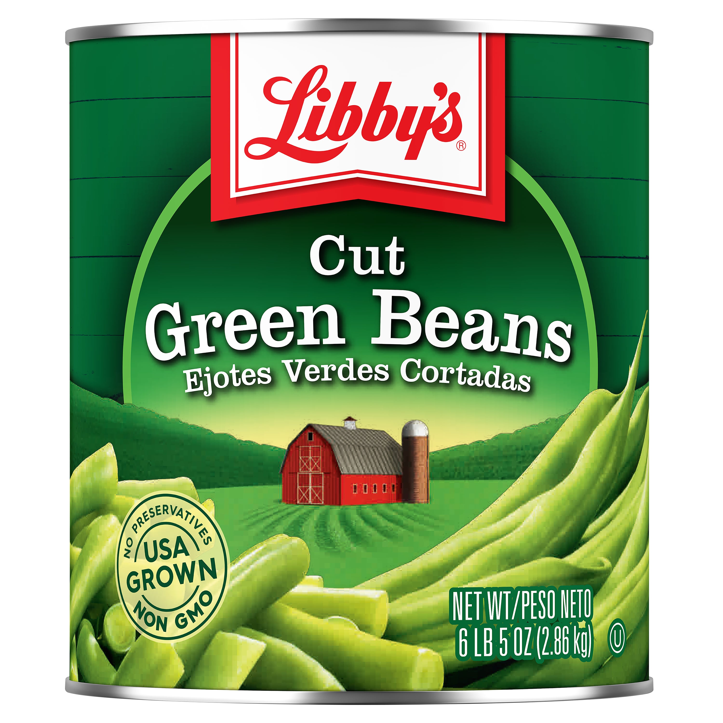 LIBBY'S GREEN BEANS 6 LBS 5 OZ - Image 1
