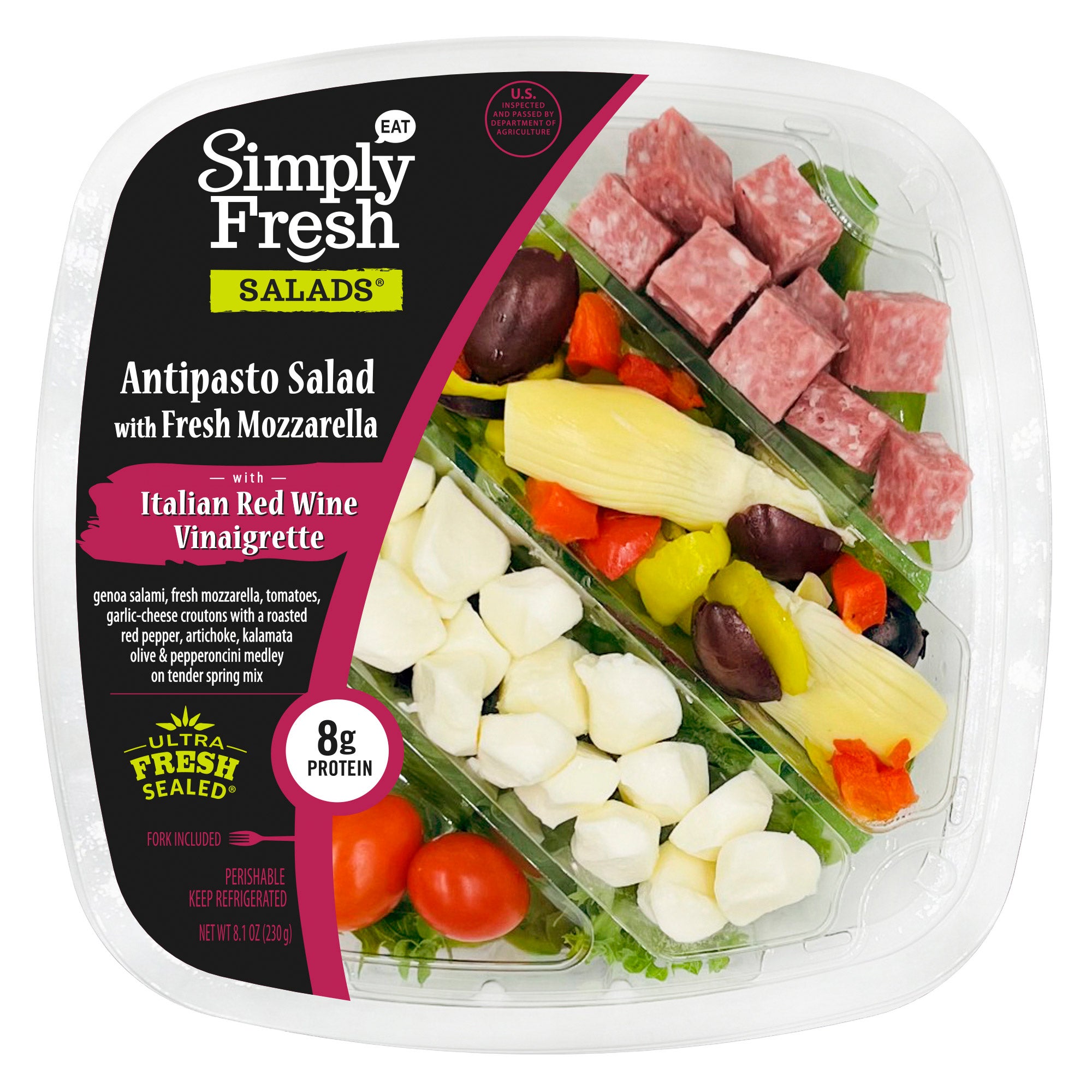SIMPLY FRESH ANTIPASTO SALAD 2 / 8.1 OZ