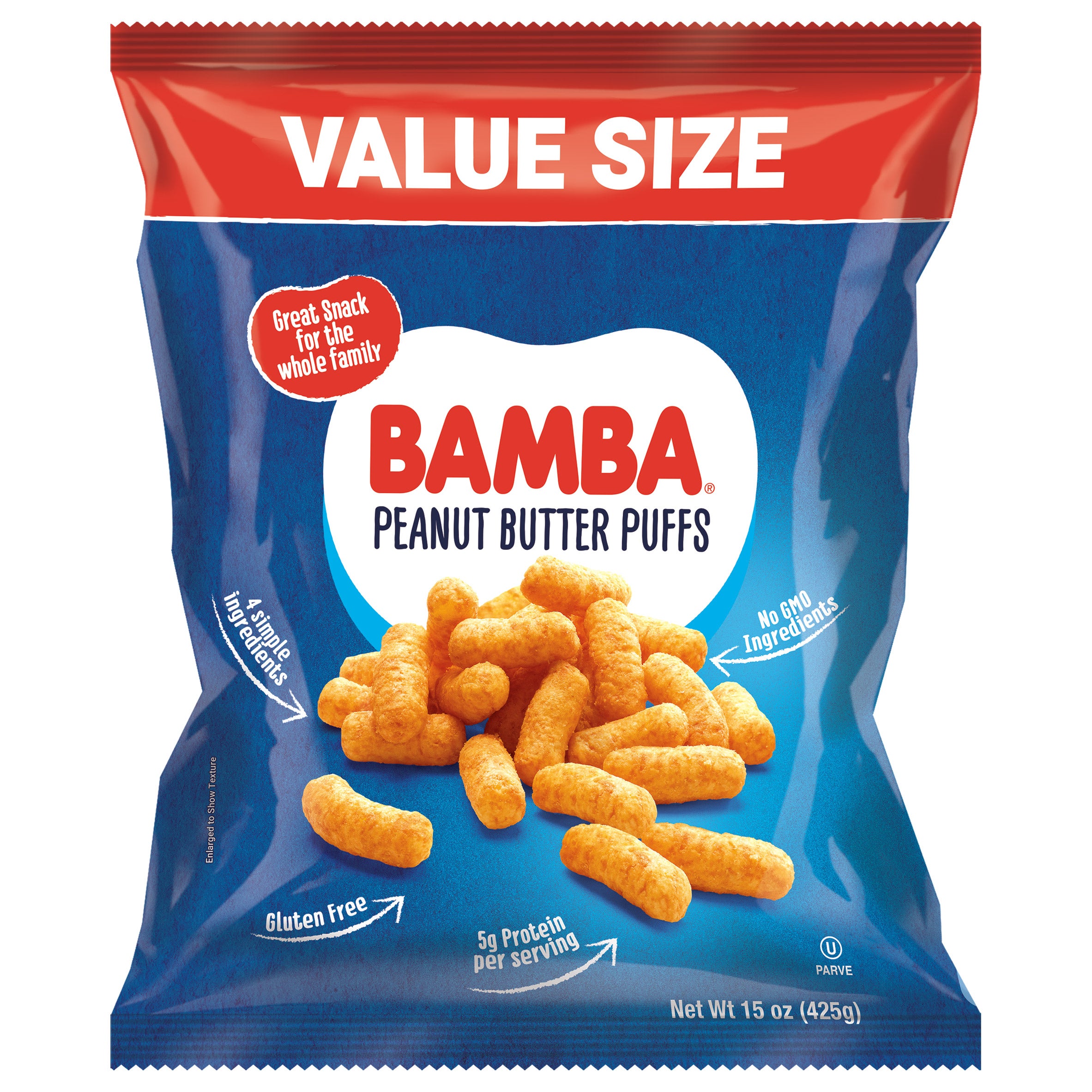 BAMBA PEANUT BUTTER PUFFS 15OZ (.94LBS) - Image 1