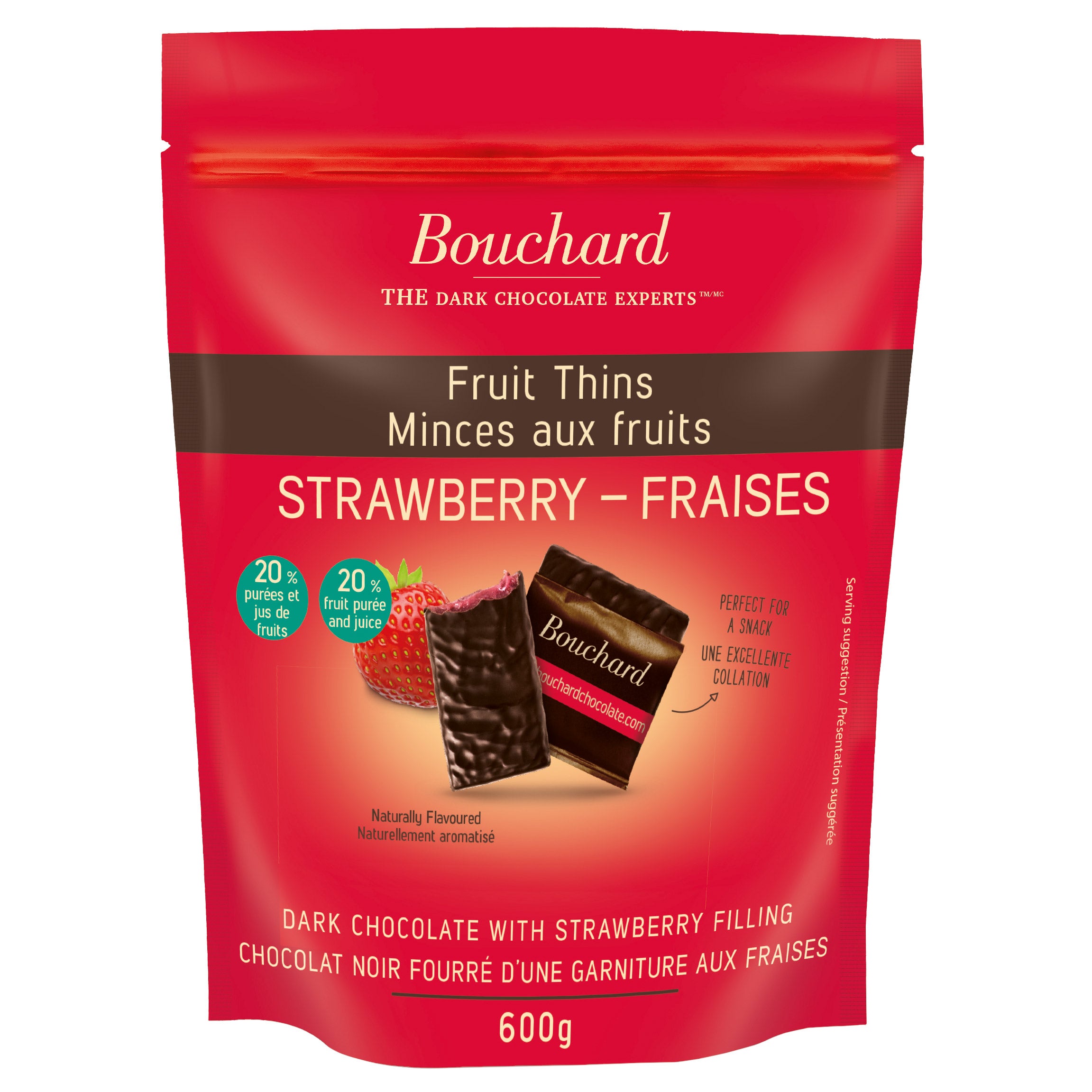 BOUCHARD STRAWBERRY THINS 21.2 OUNCES