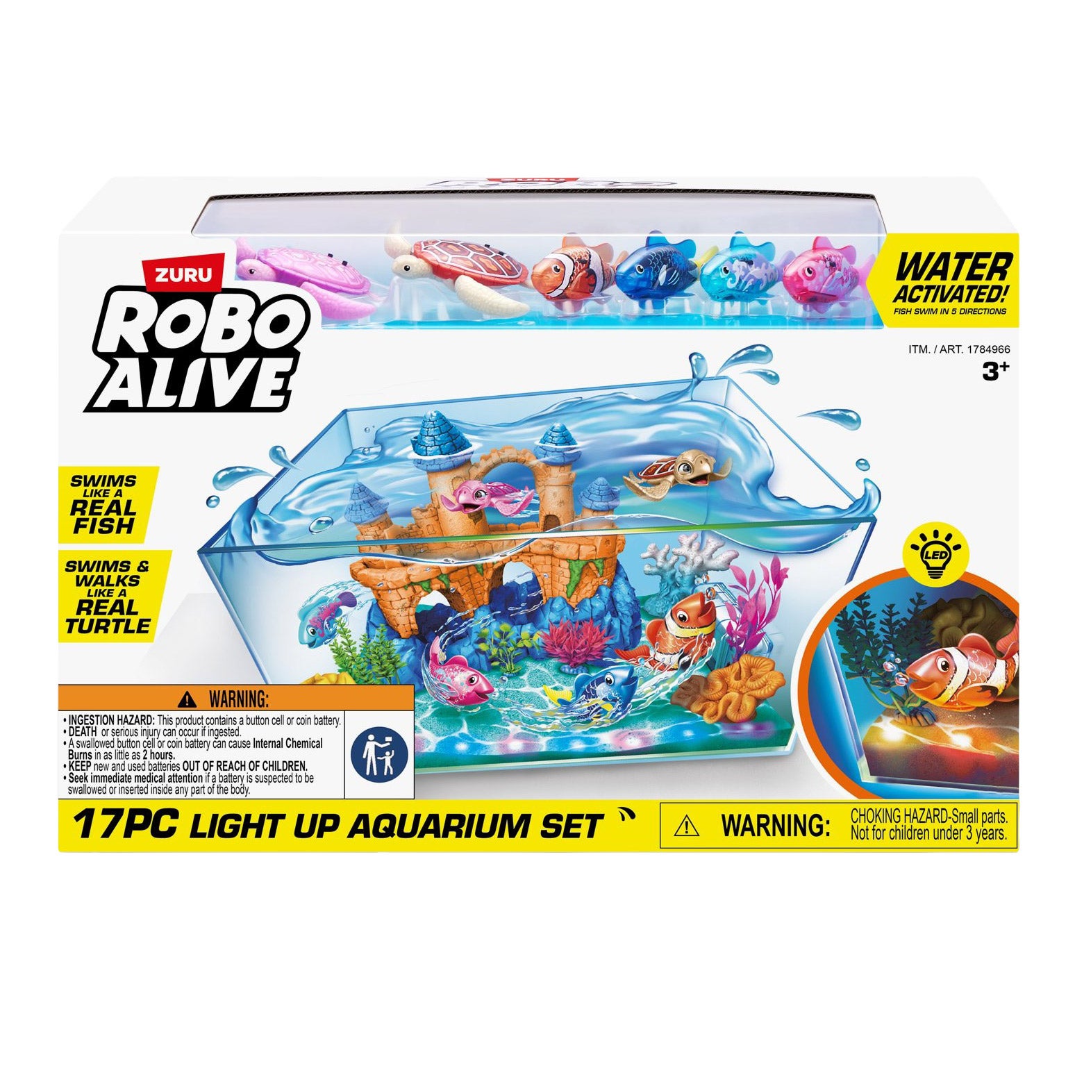 ZURU ROBO ALIVE LIGHT UP AQUARIUM SET - Image 1