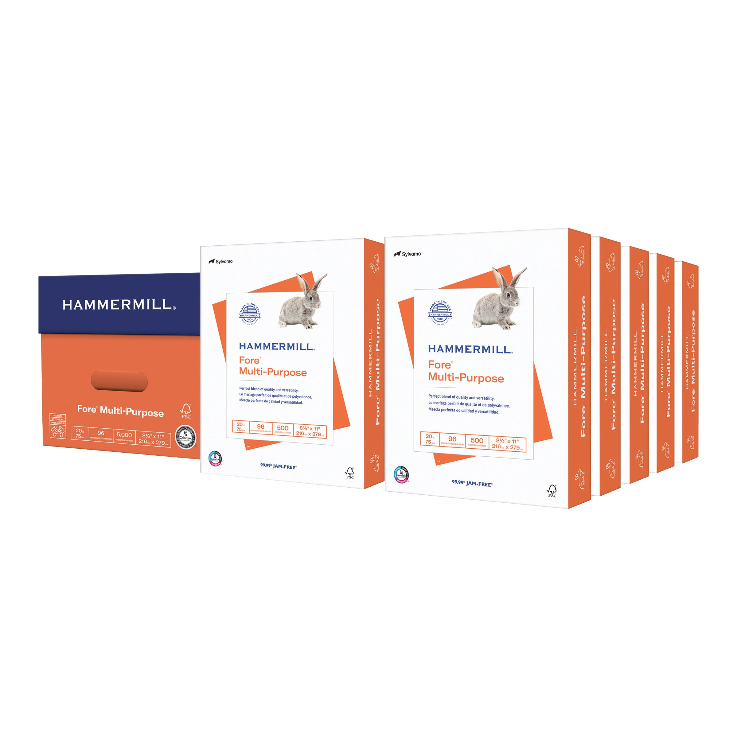 HAMMERMILL FORE MP MULTIPURPOSE PAPER 8.5"X11" 5000 SHEETS