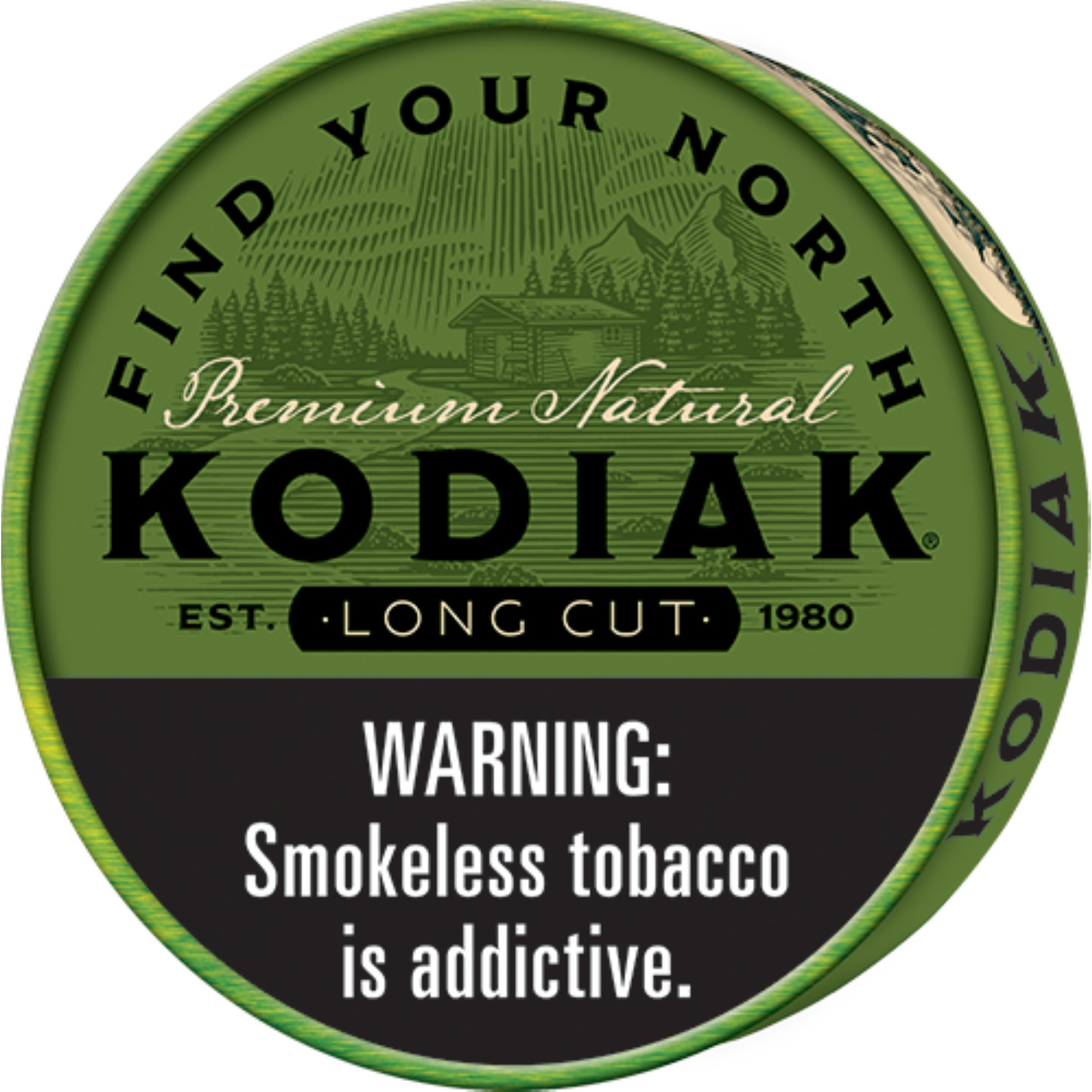 KODIAK WINTERGREEN CHEWING TOBACCO 5/1.2 OZ CANS