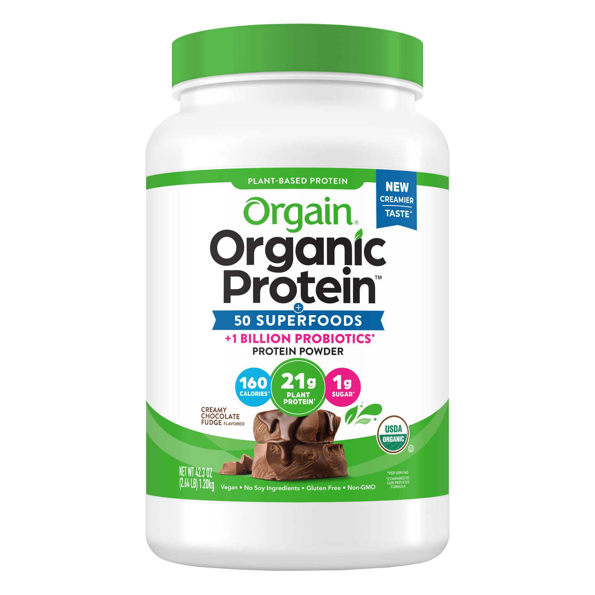 ORGAIN PROTEIN & SUPERFOODS CHOCOLATE 2.64 LBS - Image 1
