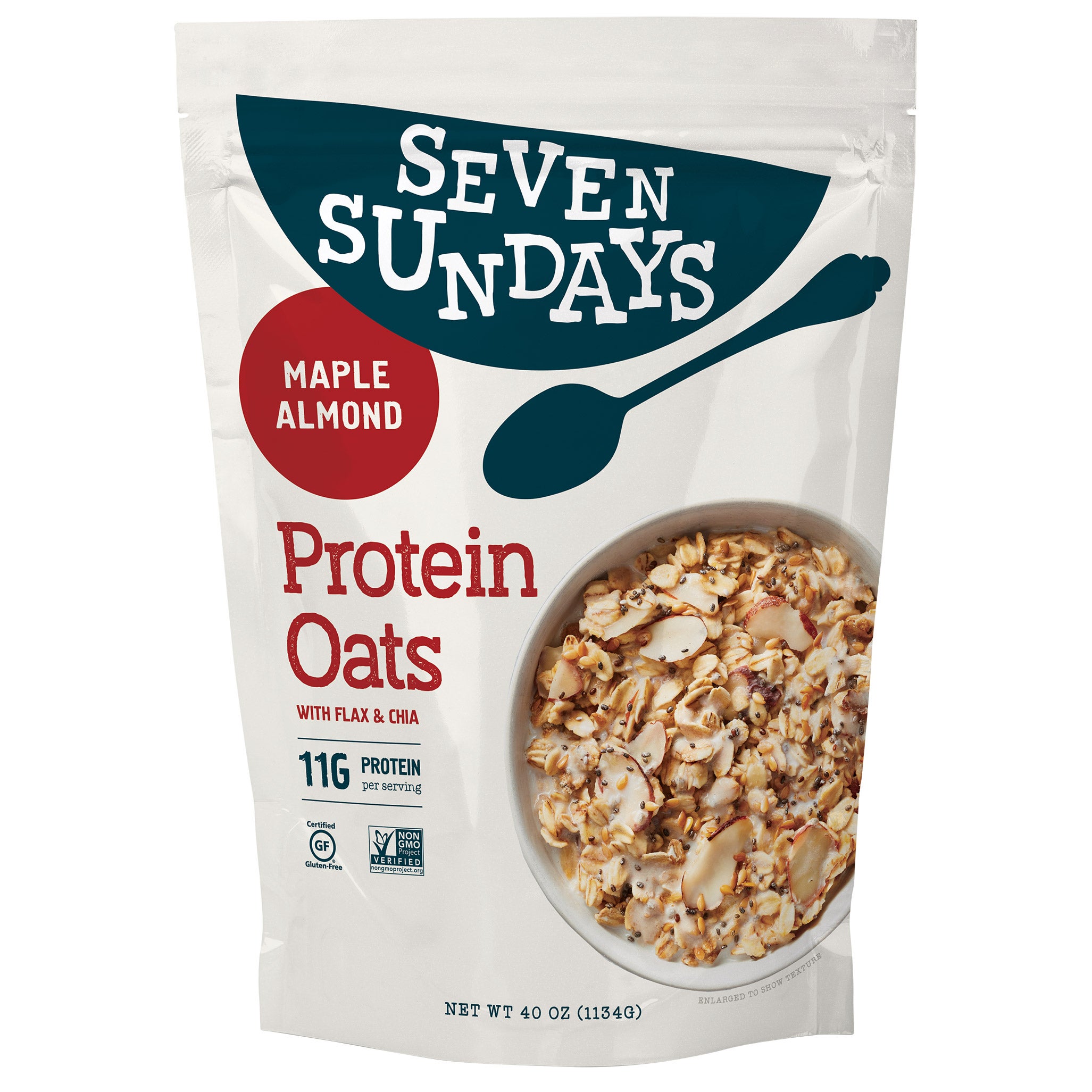 SEVEN SUNDAYS MAPLE ALMOND PROTEIN OATS 28 OZ - Image 1