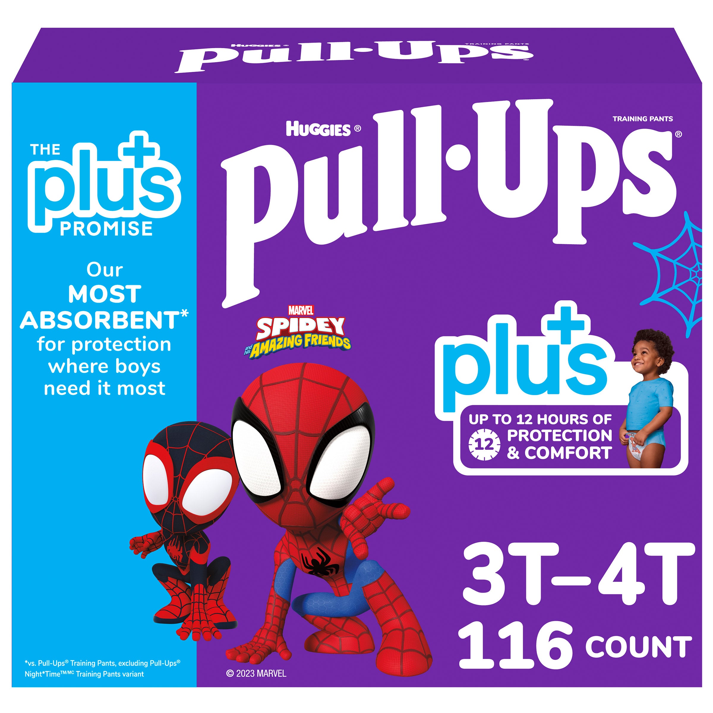 HUGGIES PLUS PULL-UPS PLUS BOYS TRAINING PANTS 3T-4T - Image 1