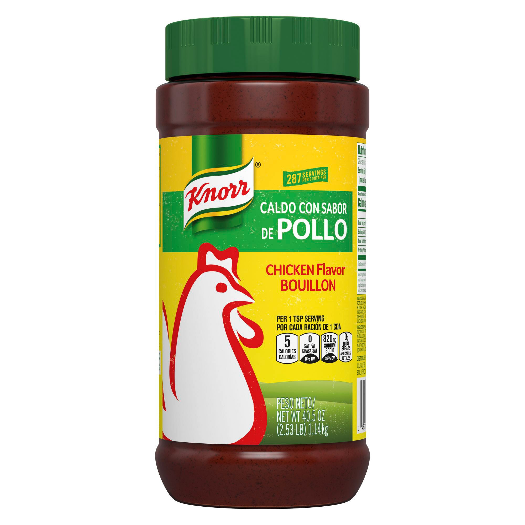 KNORR CHICKEN BOUILLON CALDO DE POLLO 2.53 POUND CONTAINER - Image 1