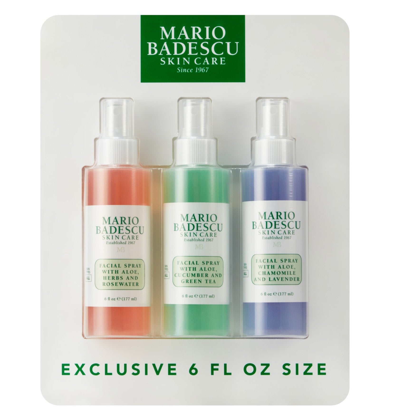 MARIO BADESCU FACIAL SPRAY SET 6 FL OZ 3 PK