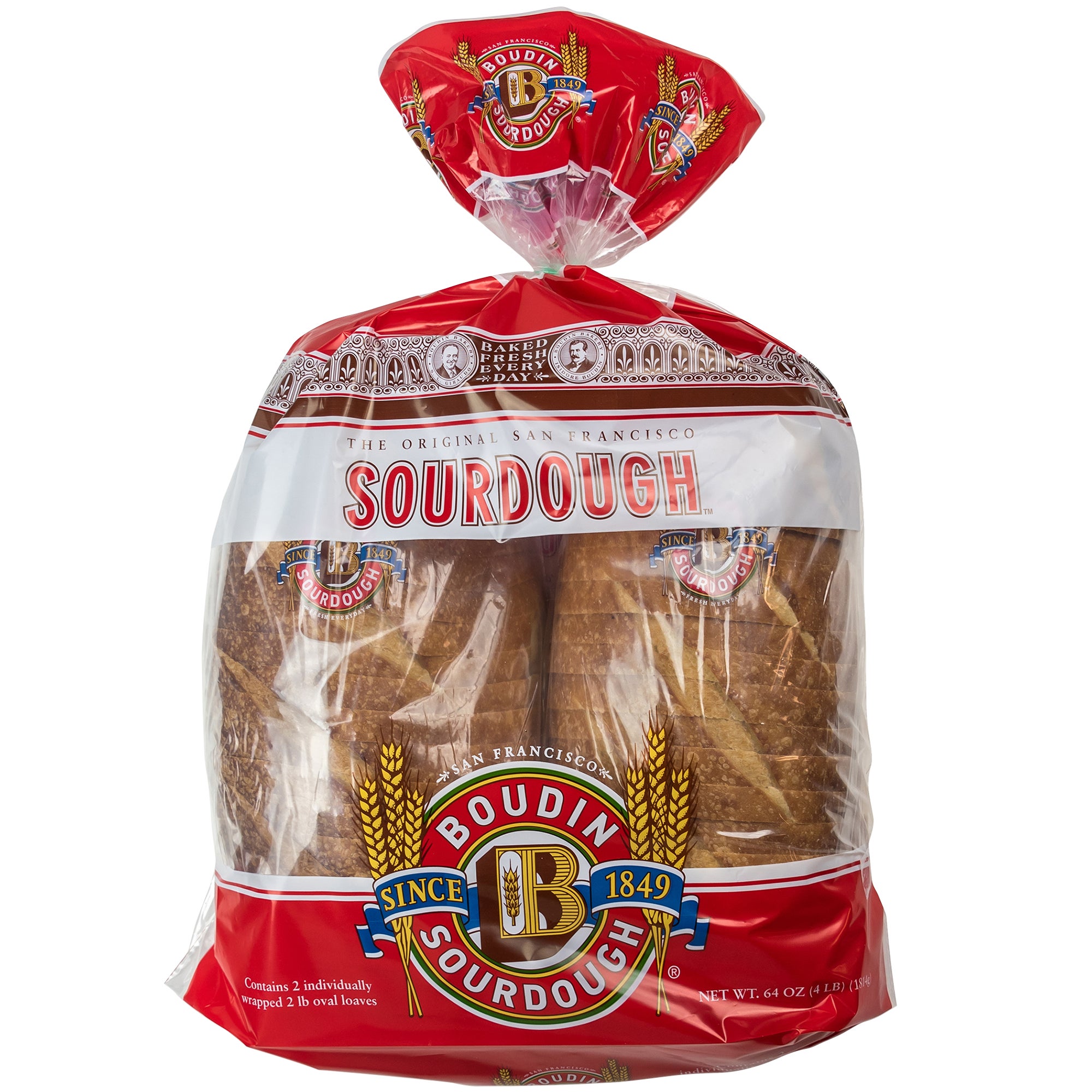 BOUDIN BAKERY SOURDOUGH BREAD 2 PACK 32 OUNCES EACH - Image 1