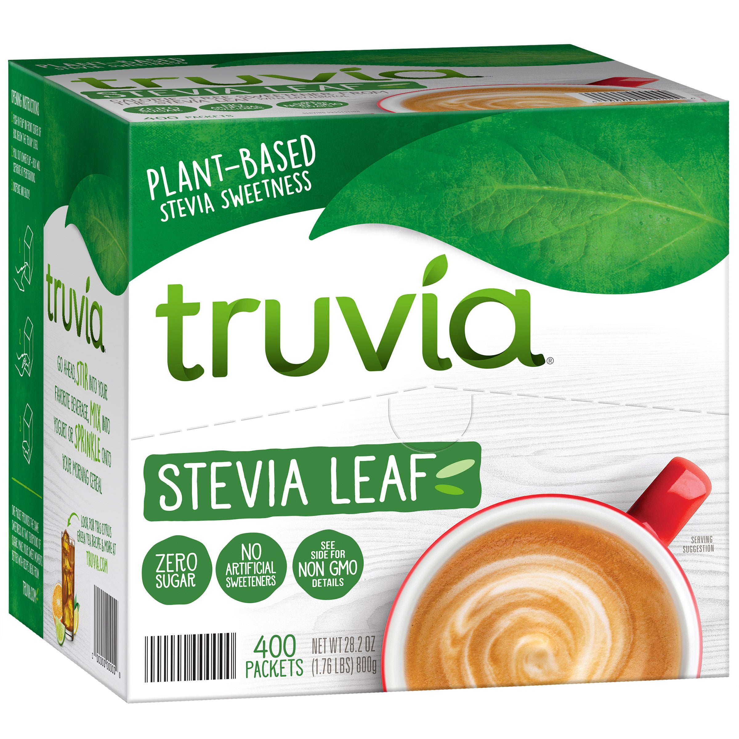 TRUVIA SWEETENER PACKETS 400 CT (1.76 LBS) - Image 1