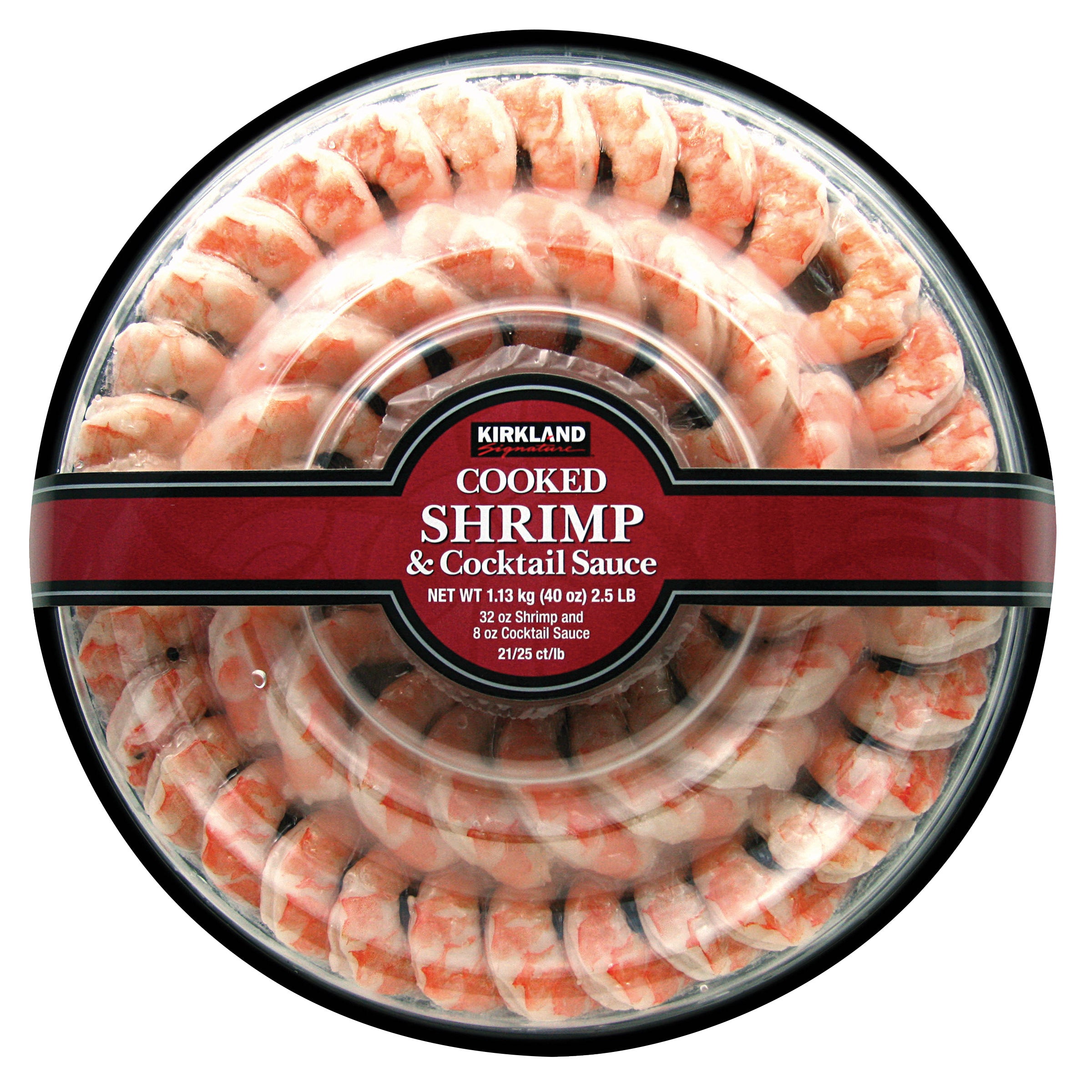 KIRKLAND SIGNATURE SHRIMP RING W/SAUCE 21/25 CT 40 OZ - Image 1