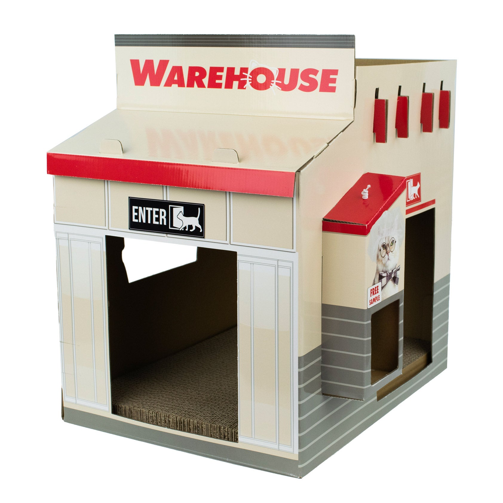 WAREHOUSE DOUBLE DECKER CAT SCRATCHER - Image 1