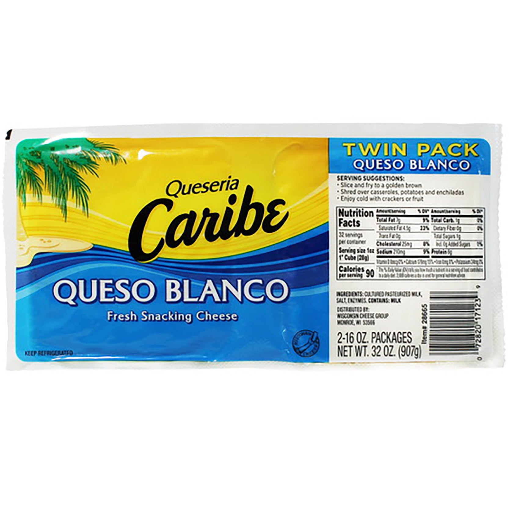 CARIBE QUESO BLANCO 2/16 OZ. (2 LBS)