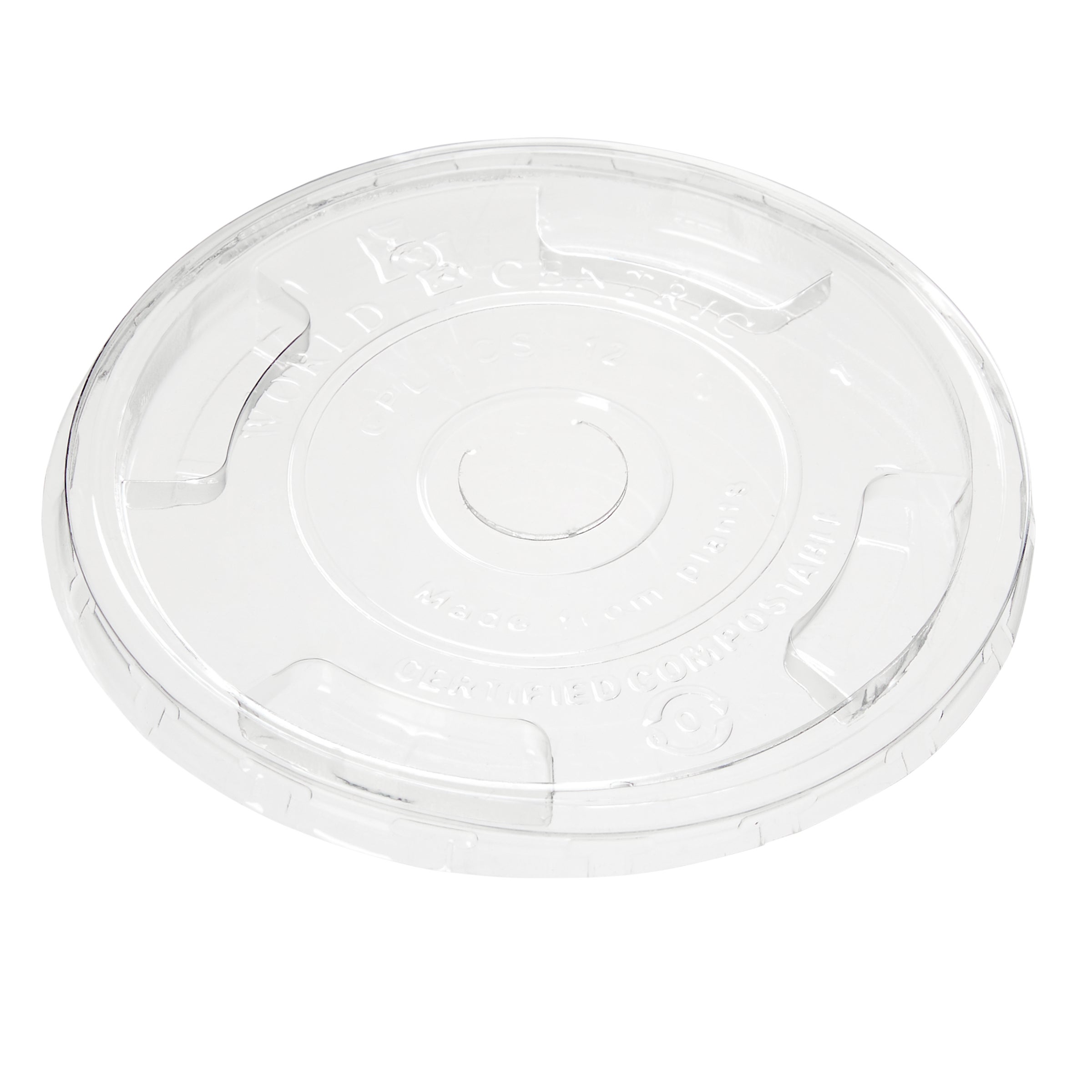 WORLD CENTRIC 9-24 OZ COLD CUP LID COMPOSTABLE 200 CT - Image 1